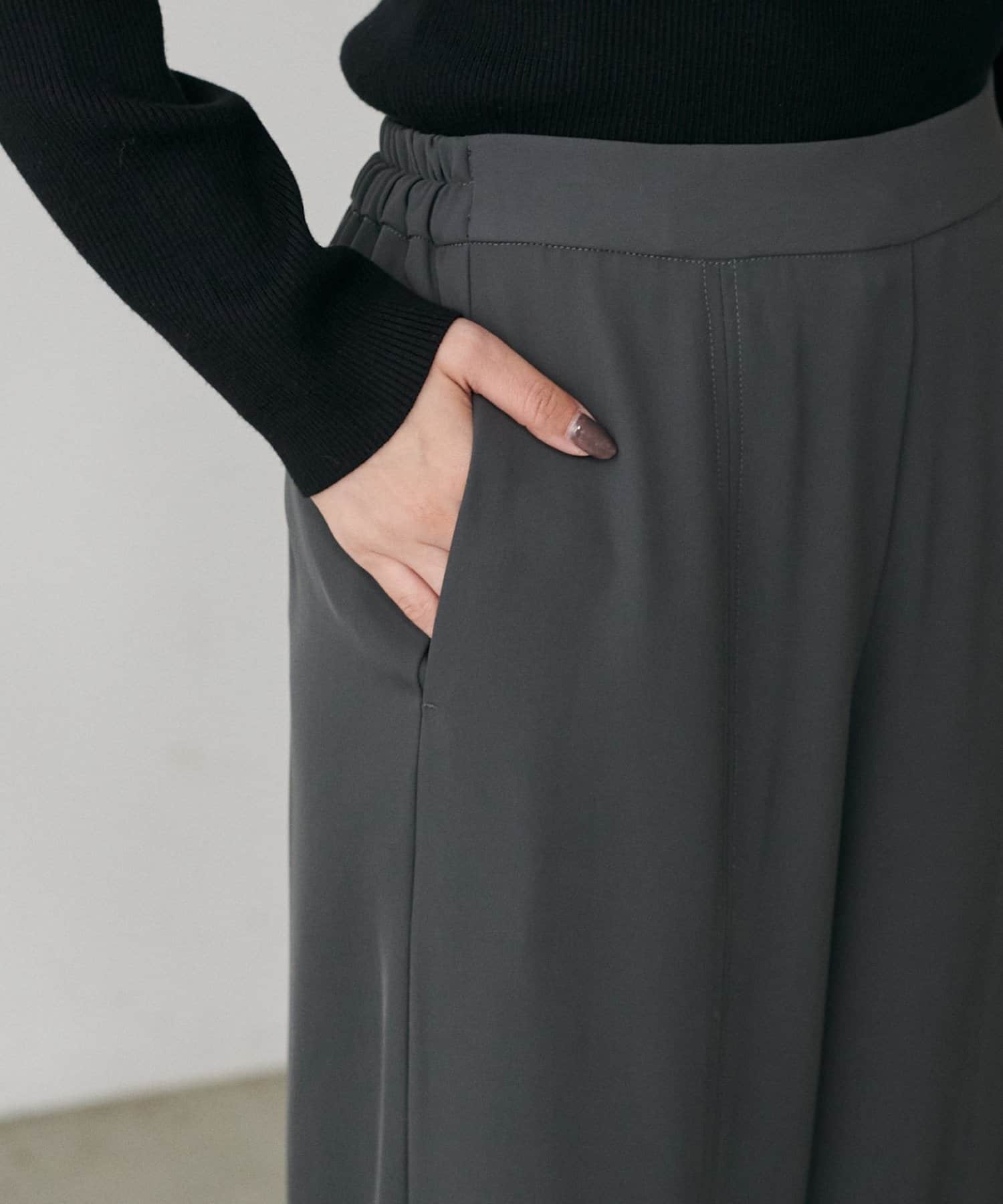 LARUTA(ラルータ) キレイめ切替イージーパンツ