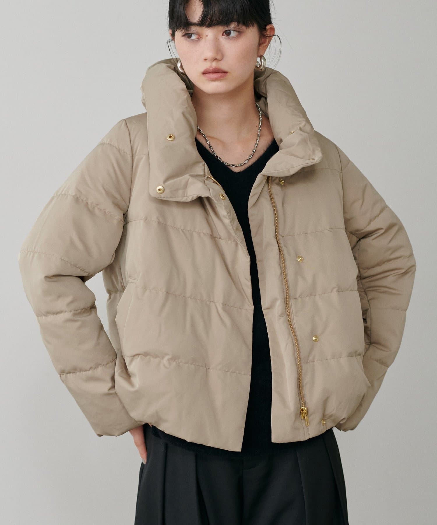 LARUTA(ラルータ) ピーチスキンダウンフェザーコート