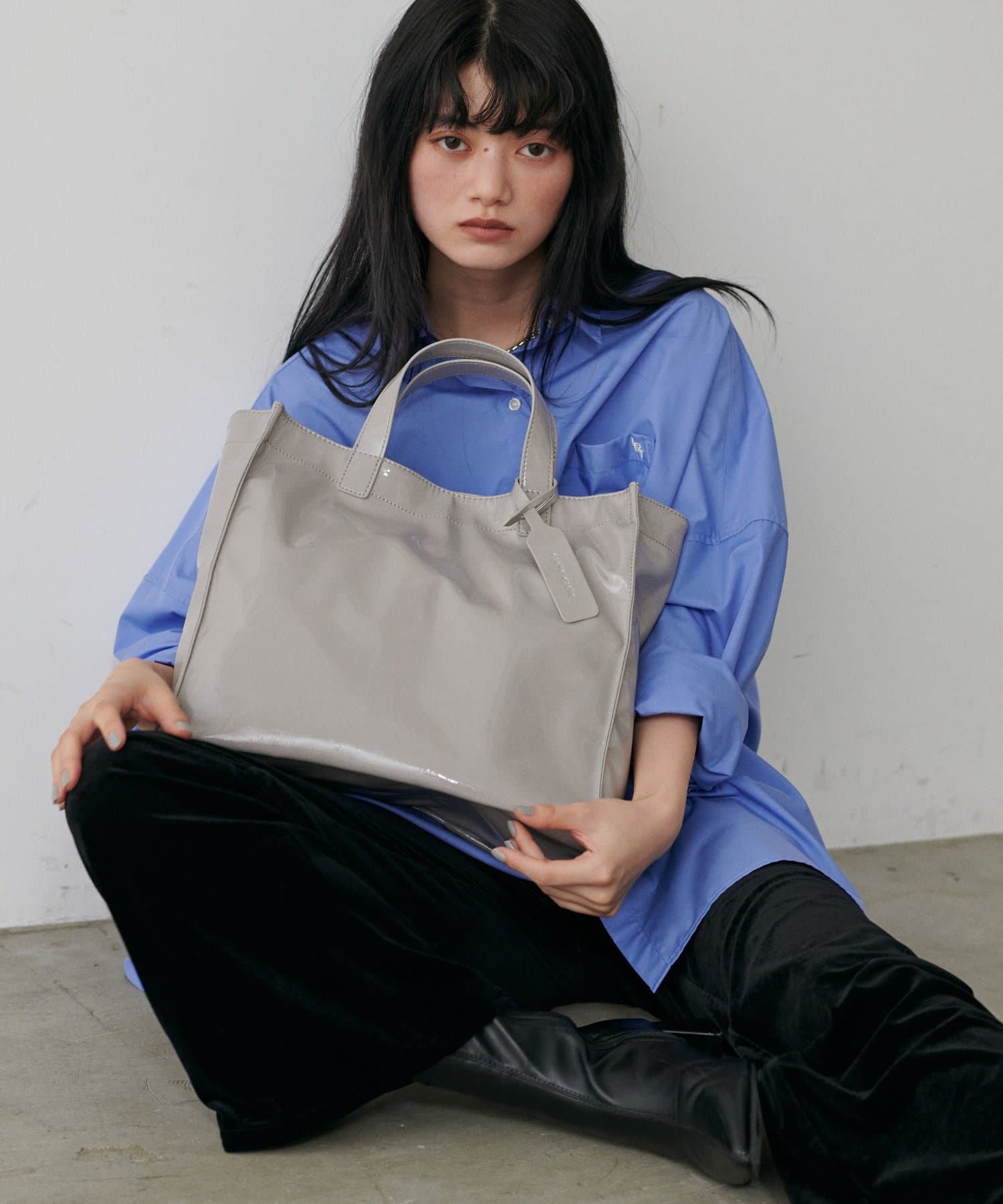 LARUTA(ラルータ) ソフトエナメルショッパーバッグ