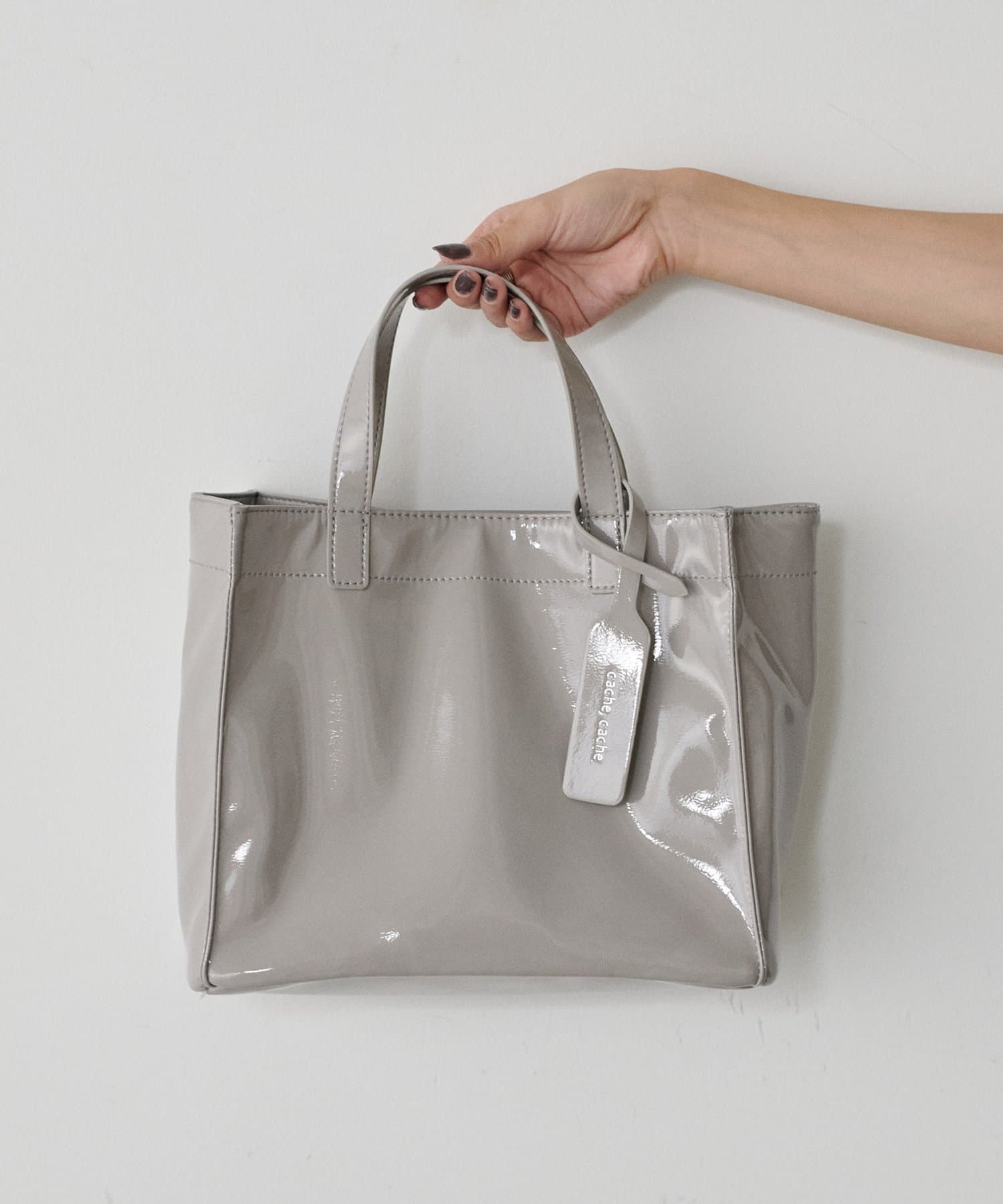 LARUTA(ラルータ) ソフトエナメルショッパーバッグS