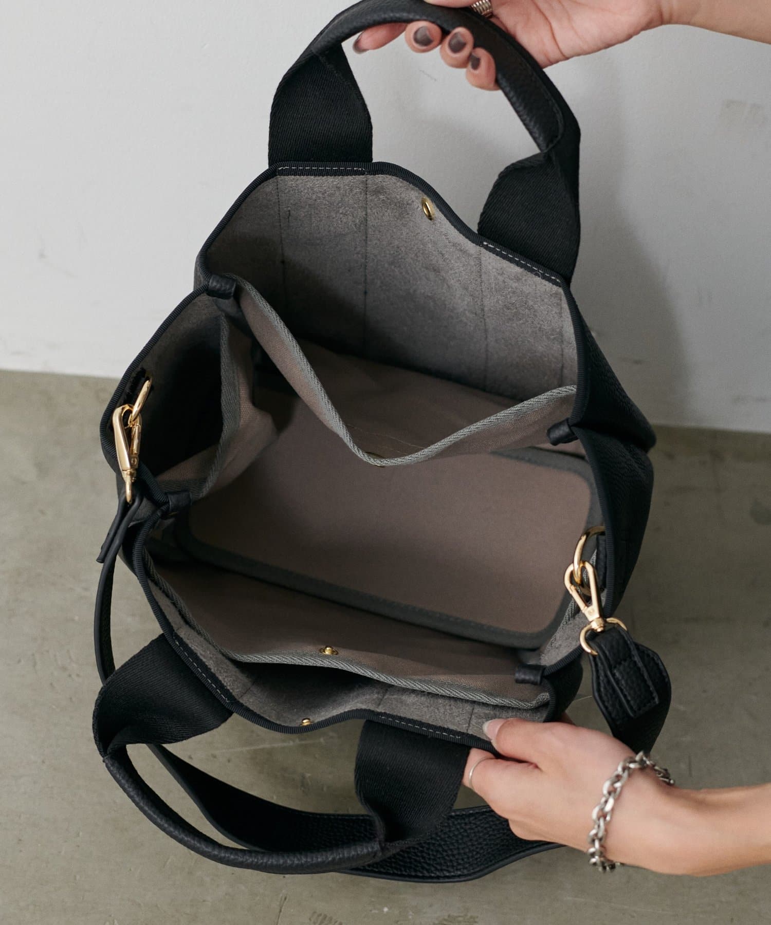 LARUTA(ラルータ) 太ショルダー付き2WAYテープトート