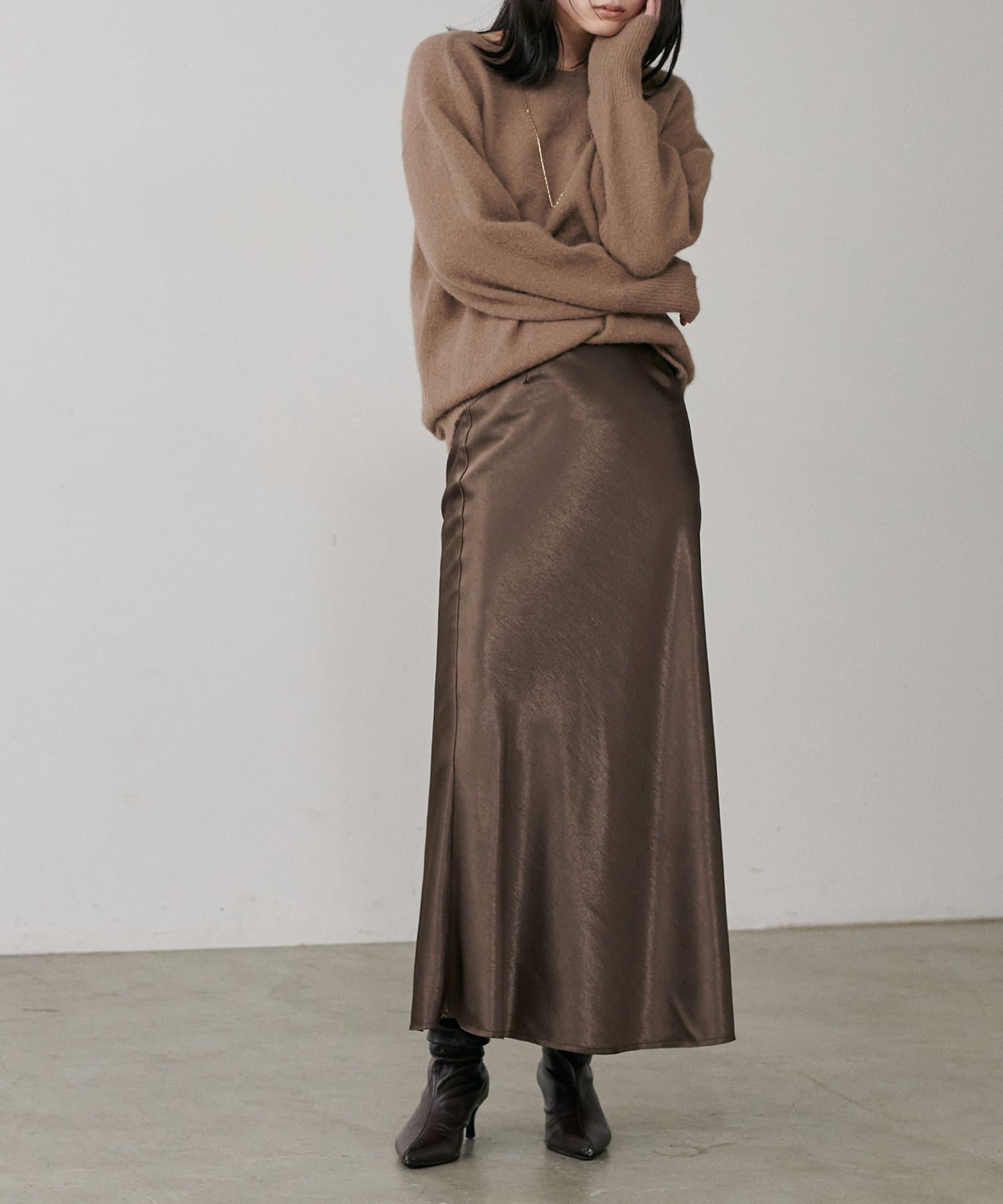 LARUTA(ラルータ) とろみナロースカート