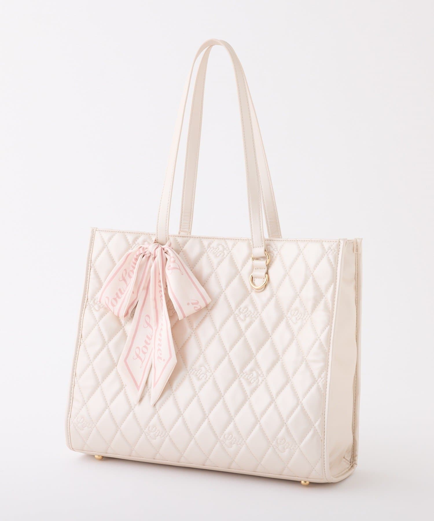 one after another NICE CLAUP(ワンアフターアナザー ナイスクラップ) 【LouLoumei】スカーフ付きキャリーオントート/自立可能