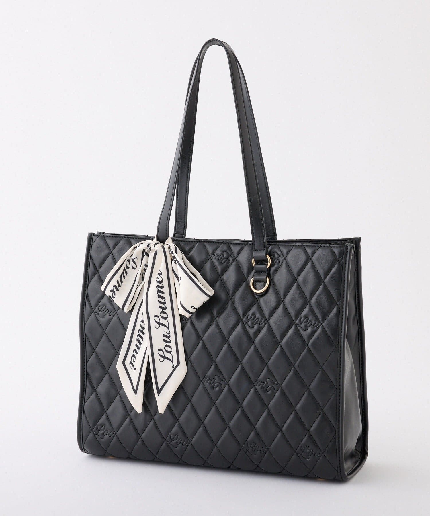 one after another NICE CLAUP(ワンアフターアナザー ナイスクラップ) 【LouLoumei】スカーフ付きキャリーオントート/自立可能