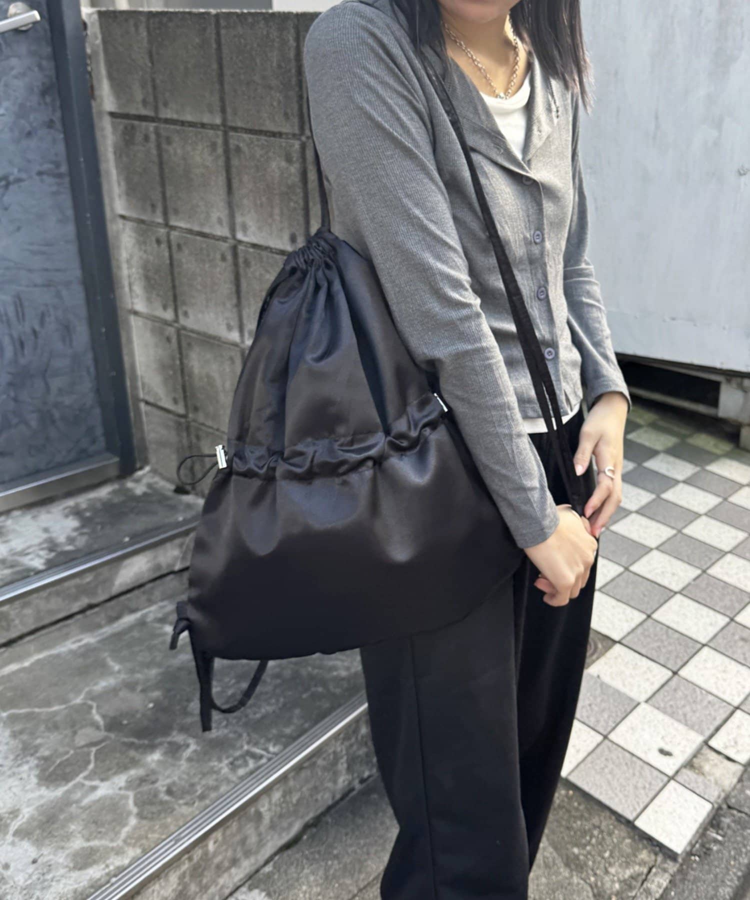 Lattice(ラティス) サテンナップサック