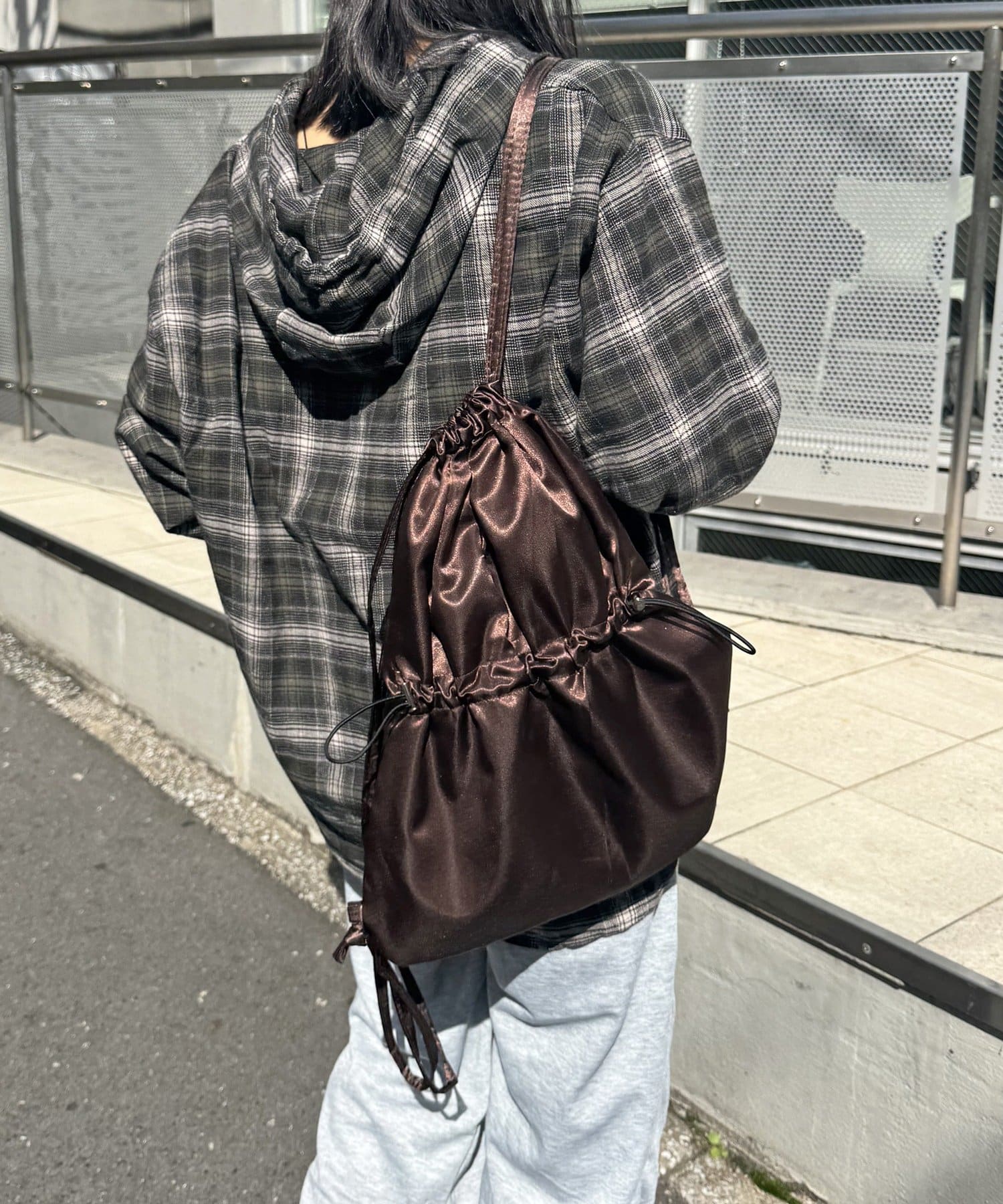 Lattice(ラティス) サテンナップサック