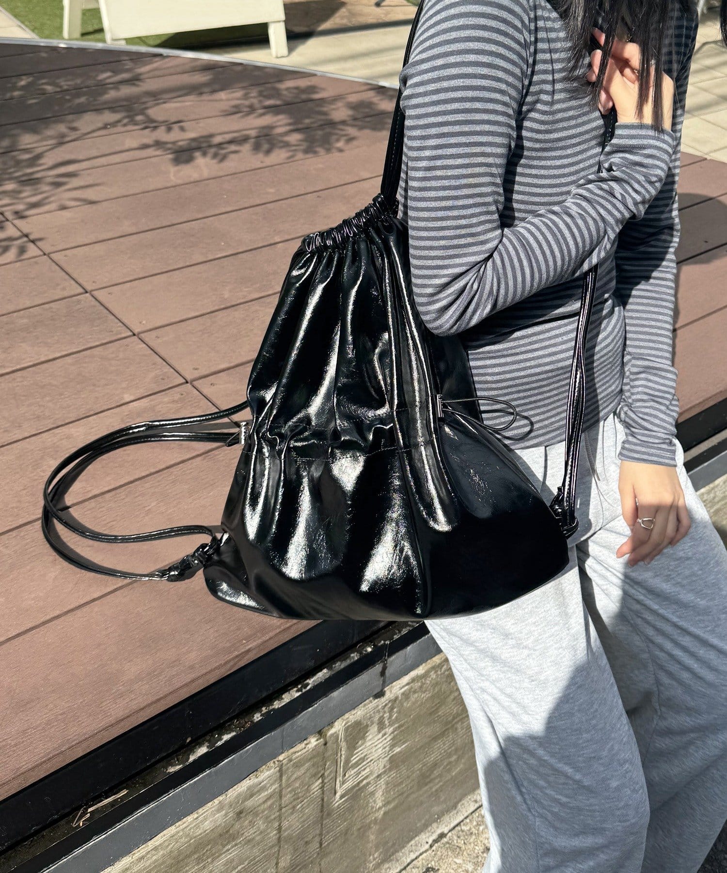 Lattice(ラティス) エコレザーナップサック