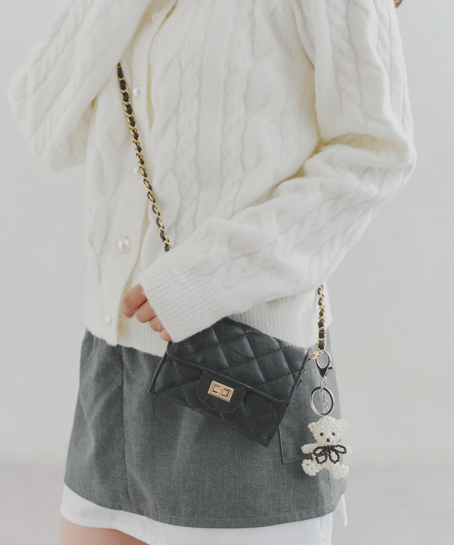 Lattice(ラティス) キルティングミニショルダーバッグ