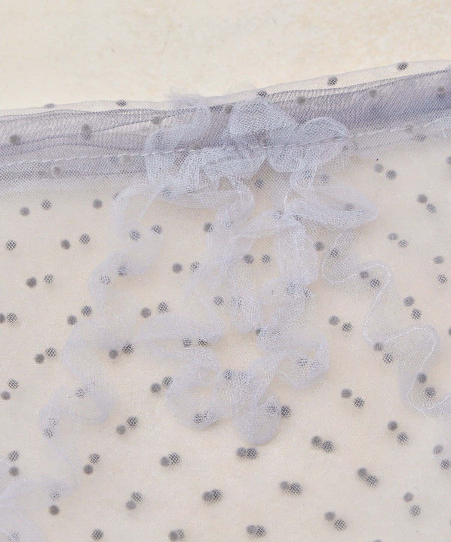 Lattice(ラティス) ドットメッシュ巾着ポーチ