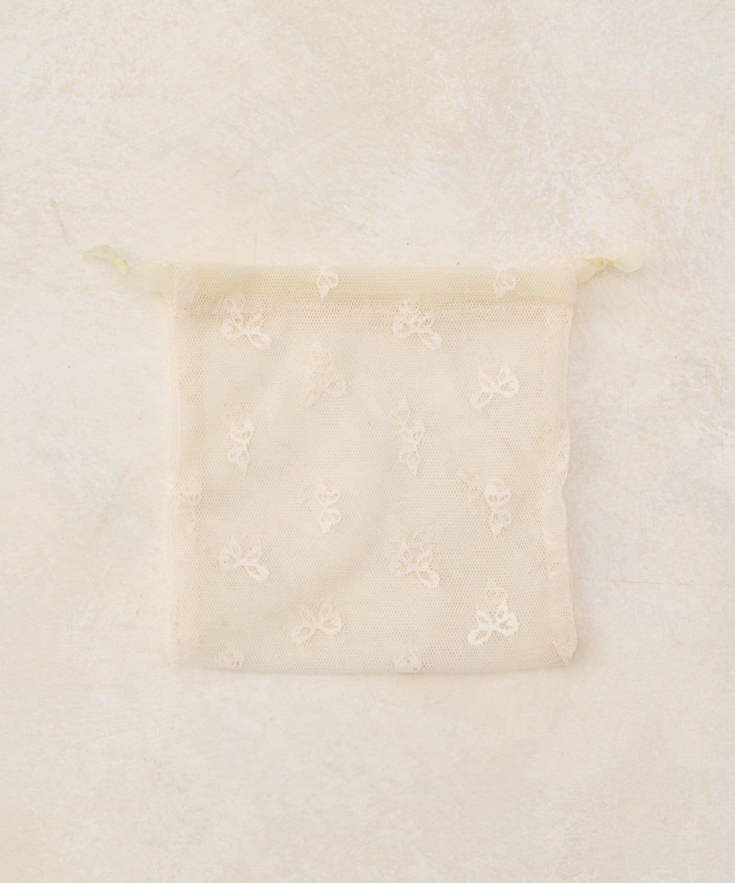 Lattice(ラティス) リボンメッシュ巾着ポーチ