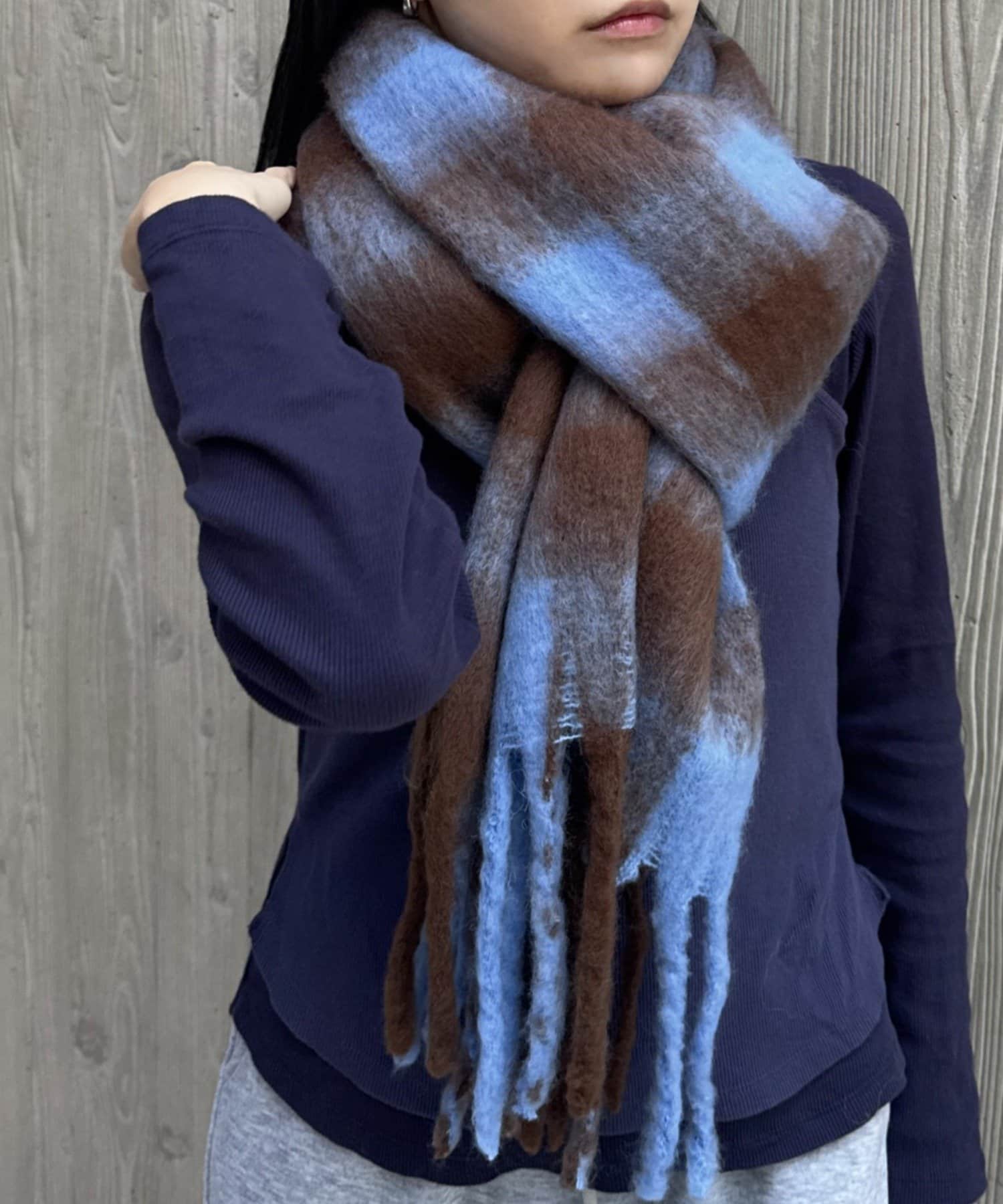 Lattice(ラティス) カラフルチェックマフラー