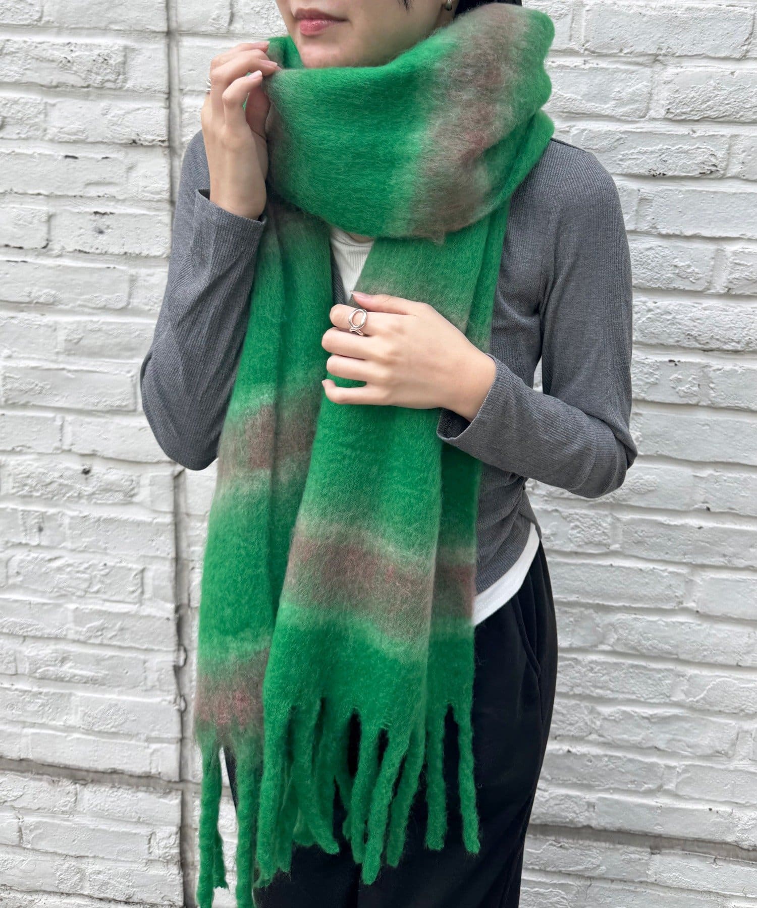 Lattice(ラティス) カラフルチェックマフラー