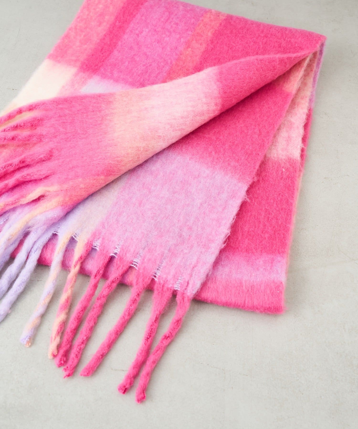 Lattice(ラティス) カラフルチェックマフラー