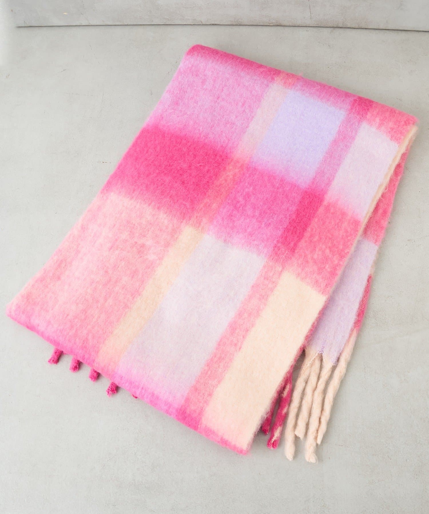 Lattice(ラティス) カラフルチェックマフラー