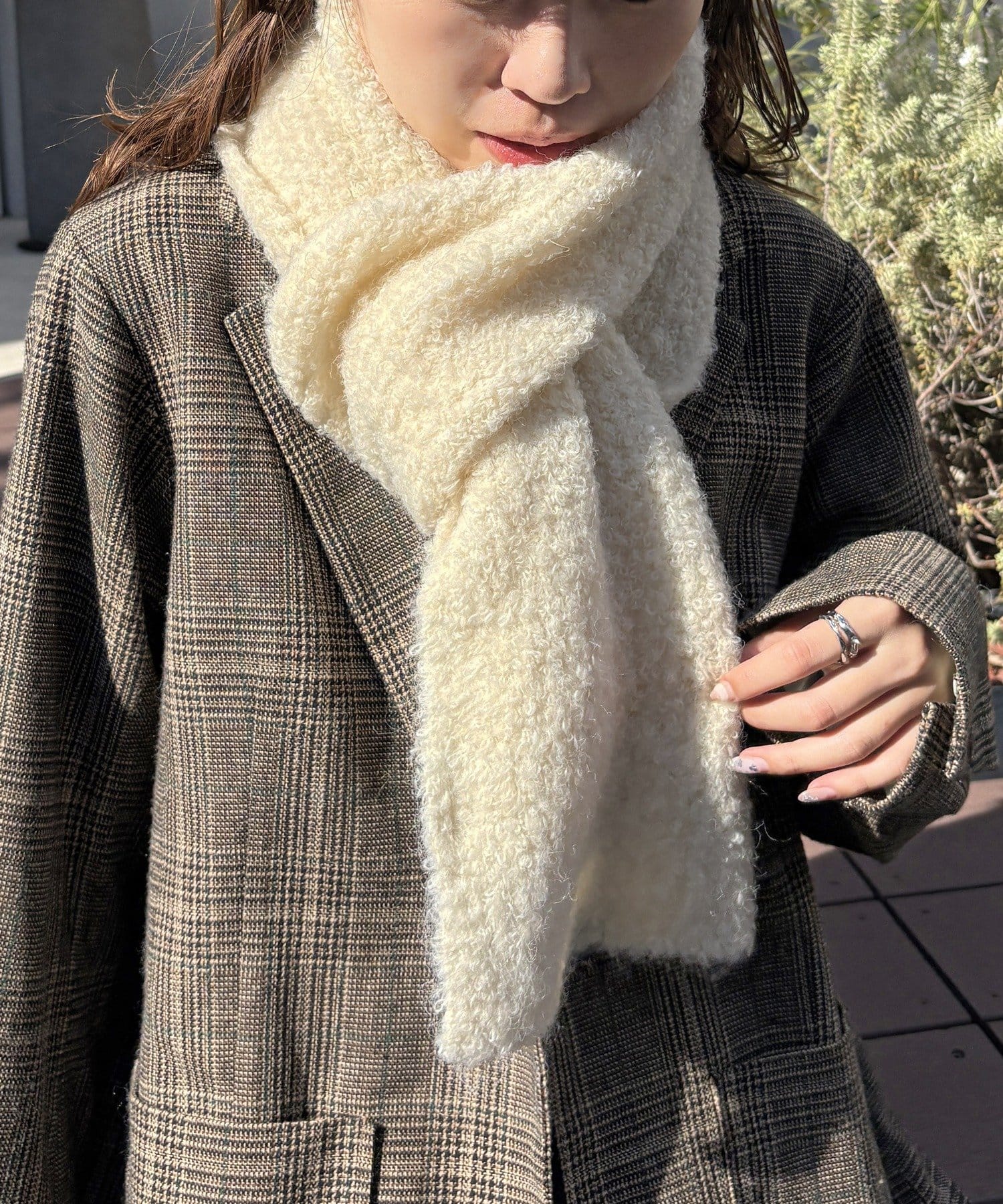 Lattice(ラティス) カラーニットマフラー