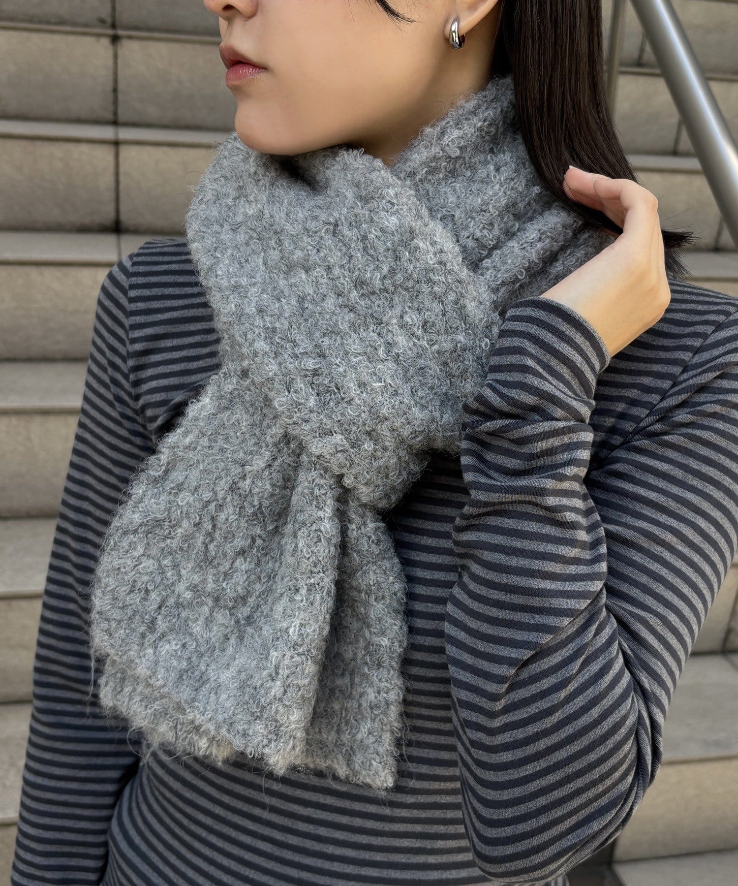 Lattice(ラティス) カラーニットマフラー