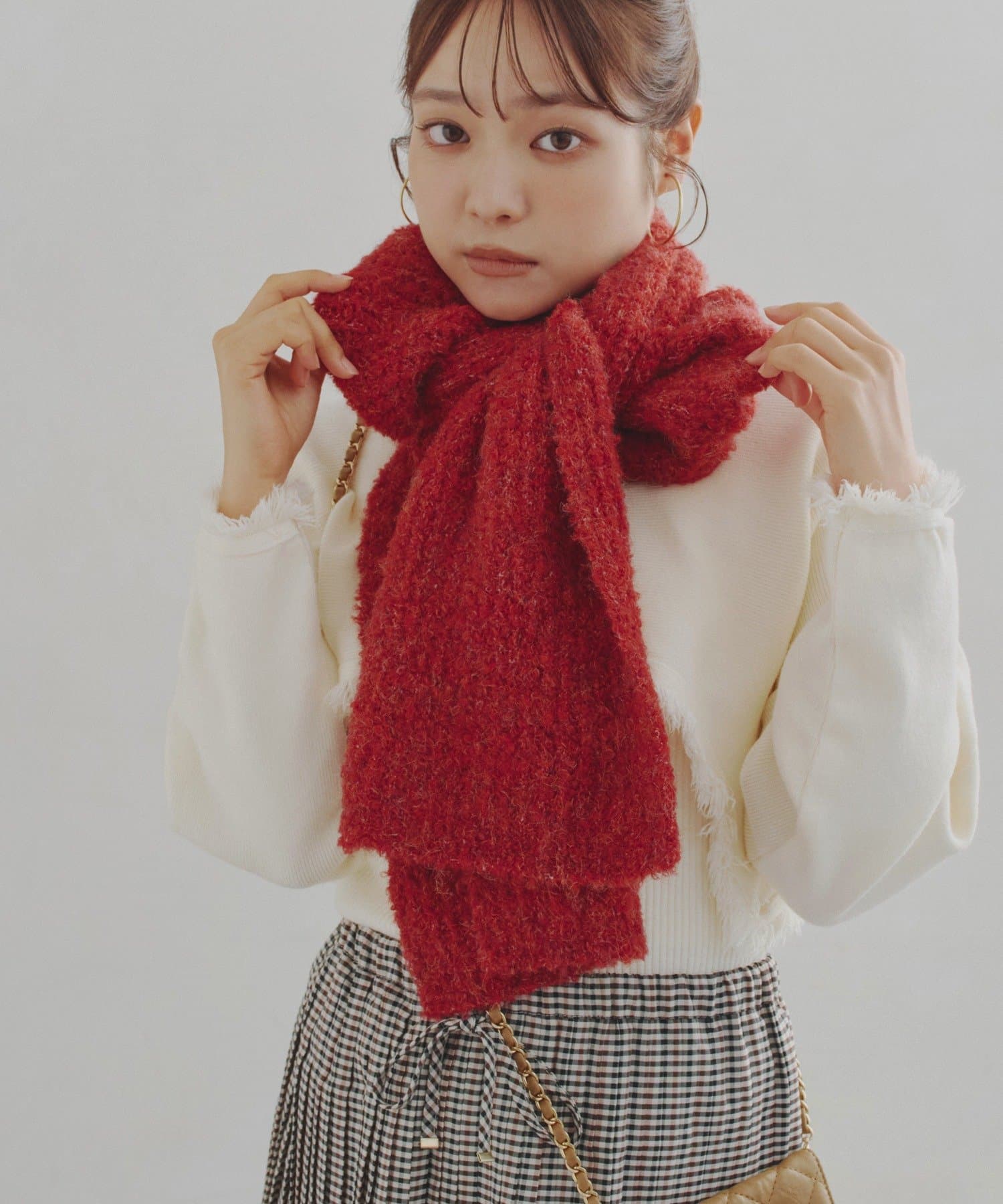 Lattice(ラティス) カラーニットマフラー