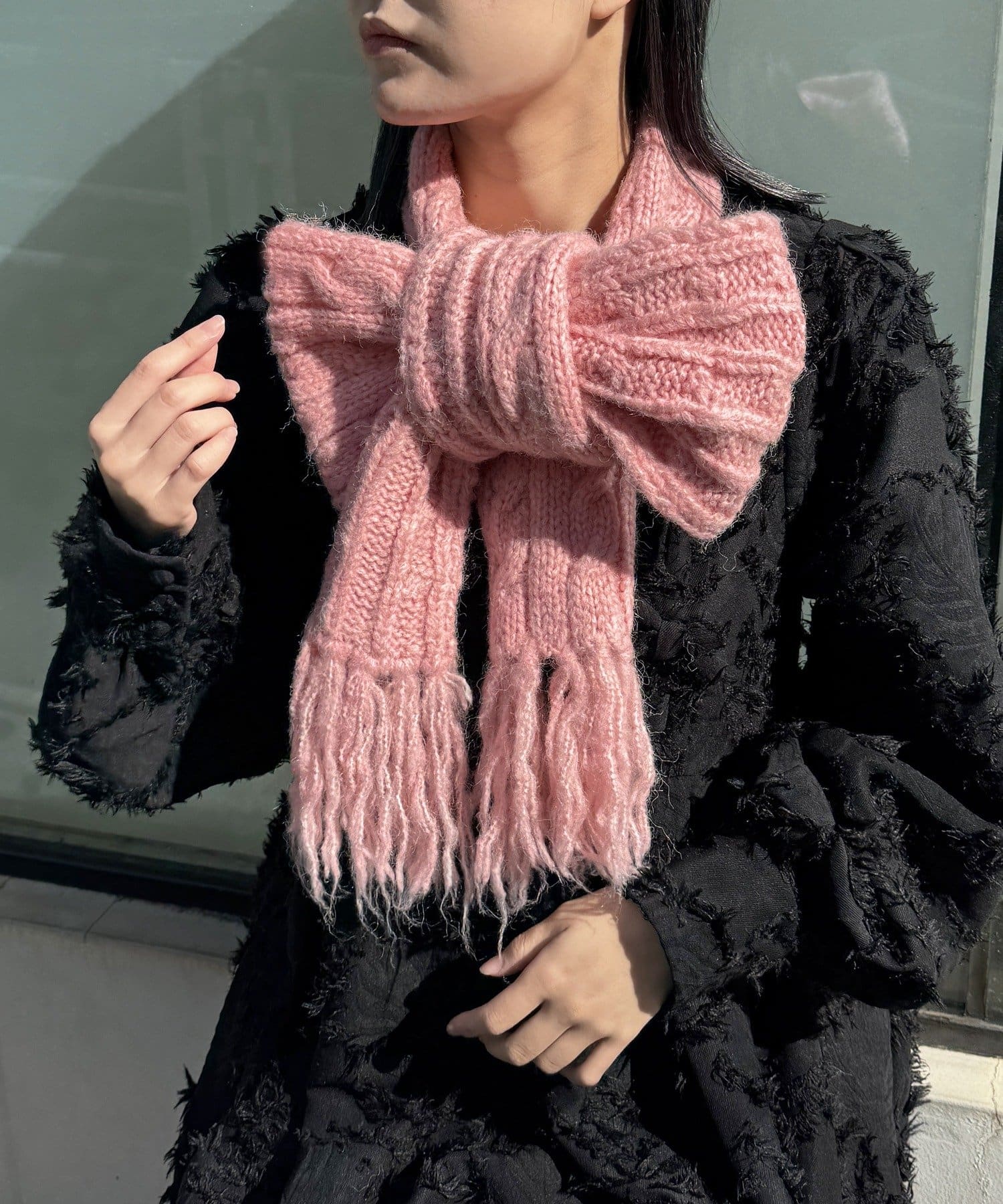 Lattice(ラティス) フリンジマフラー