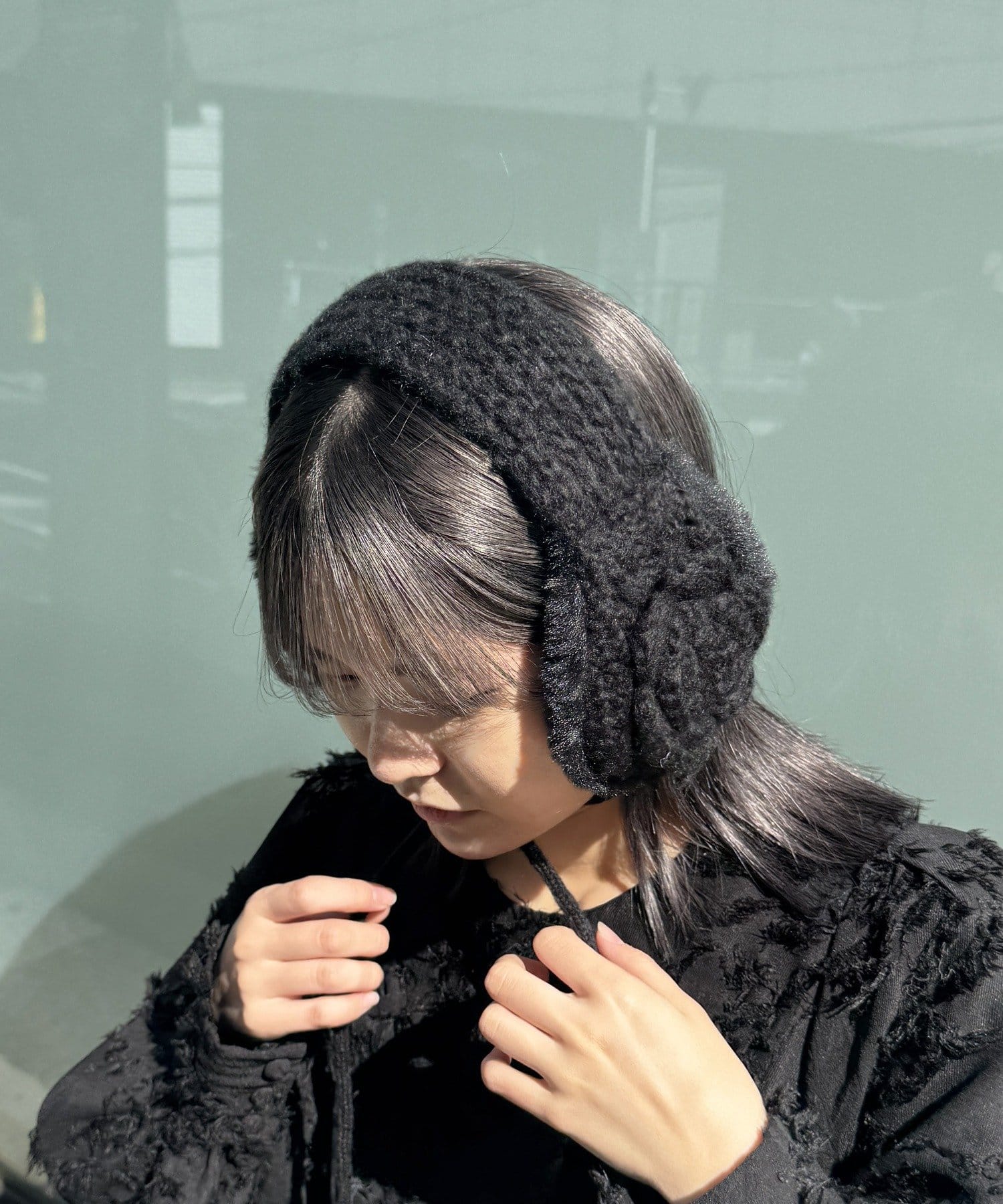 Lattice(ラティス) フラワーニットイヤーマフ