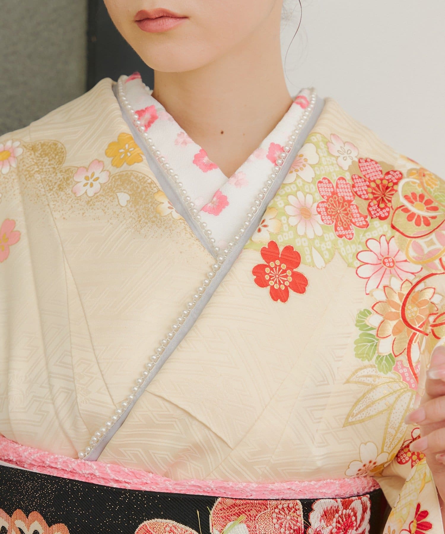 Lattice(ラティス) 【和装におすすめ/オケージョン】パール重ね衿