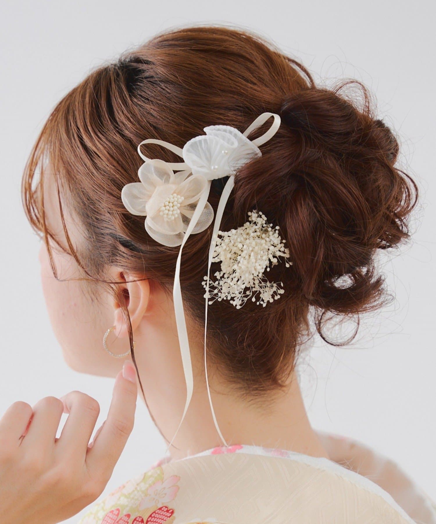 Lattice(ラティス) 【和装におすすめ/オケージョン】フラワーリボンUピンセット(3P)