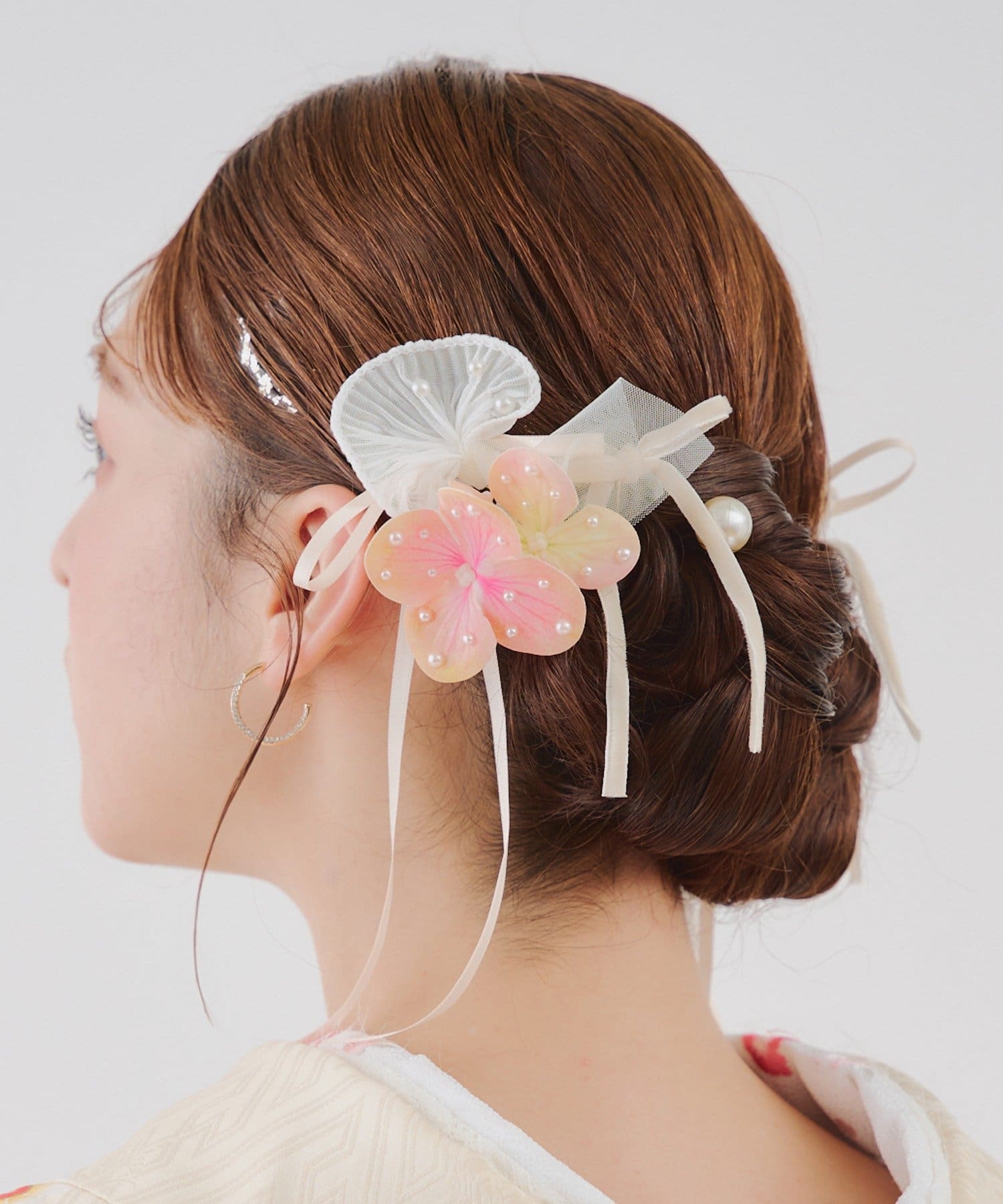 Lattice(ラティス) 【和装におすすめ/オケージョン】フラワーリボンUピンセット(3P)