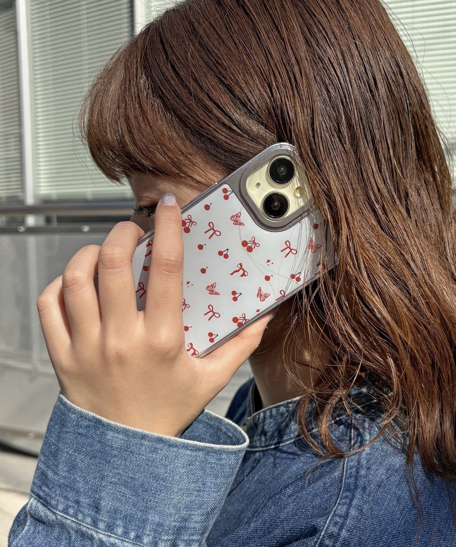 Lattice(ラティス) パターンスマホケース(iPhone15)