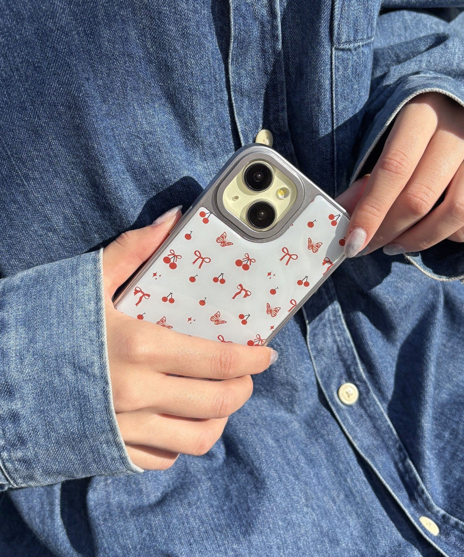 Lattice(ラティス) パターンスマホケース(iPhone15)