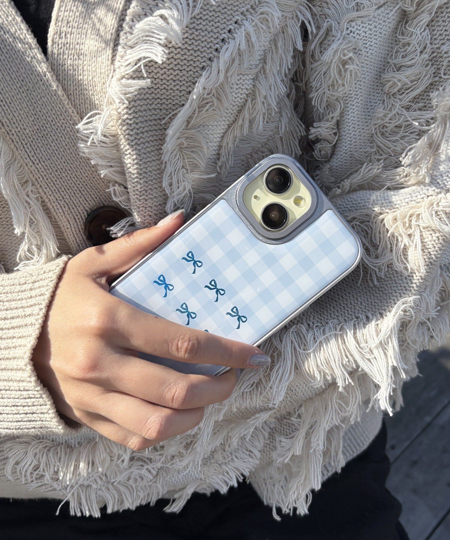 Lattice(ラティス) パターンスマホケース(iPhone15)