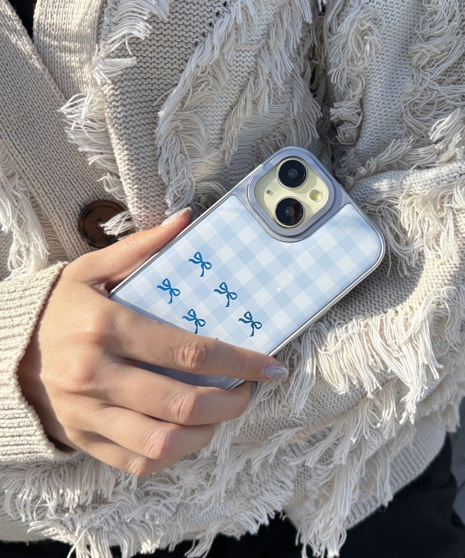 Lattice(ラティス) パターンスマホケース(iPhone15)