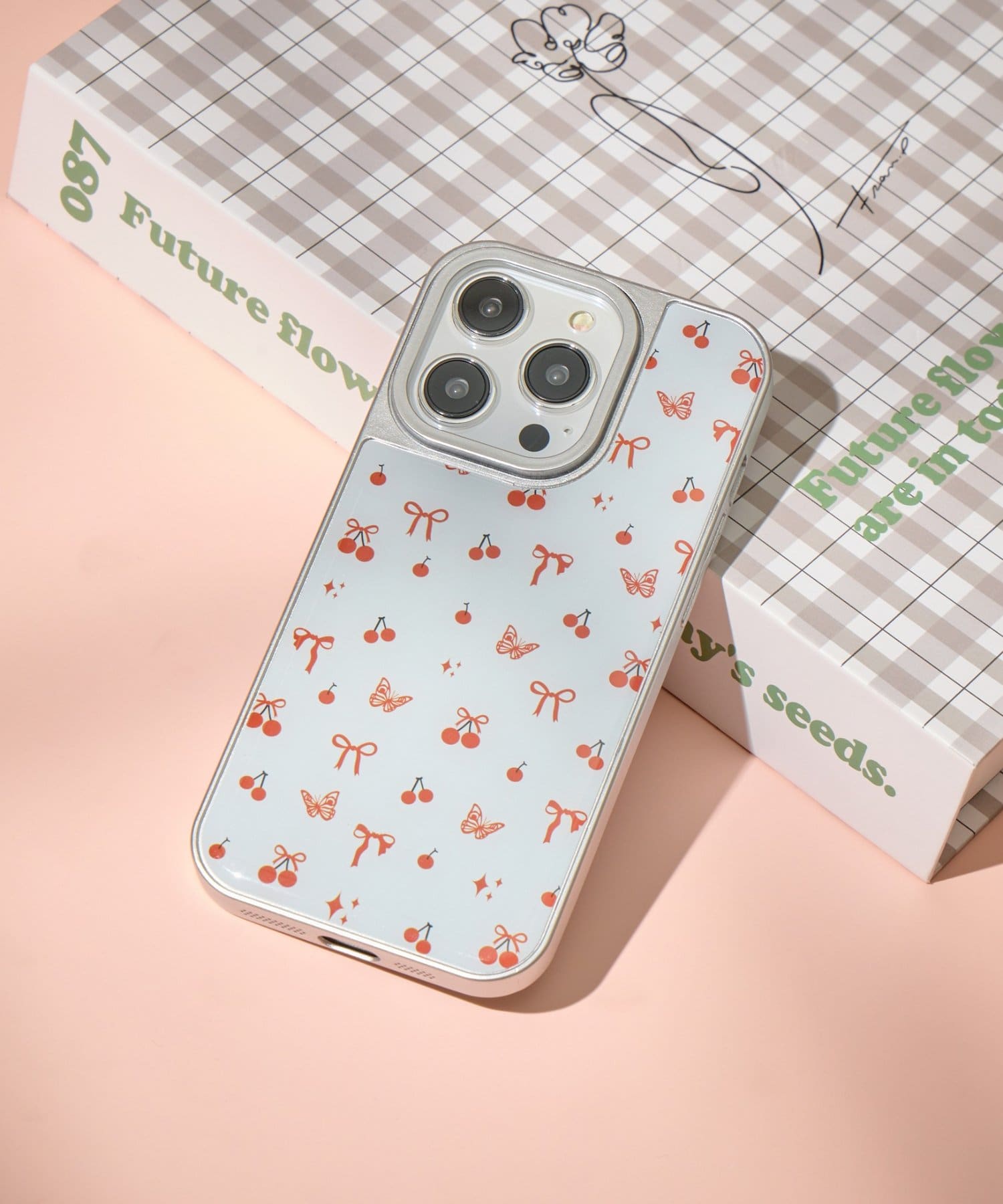 Lattice(ラティス) パターンスマホケース(iPhone14pro)