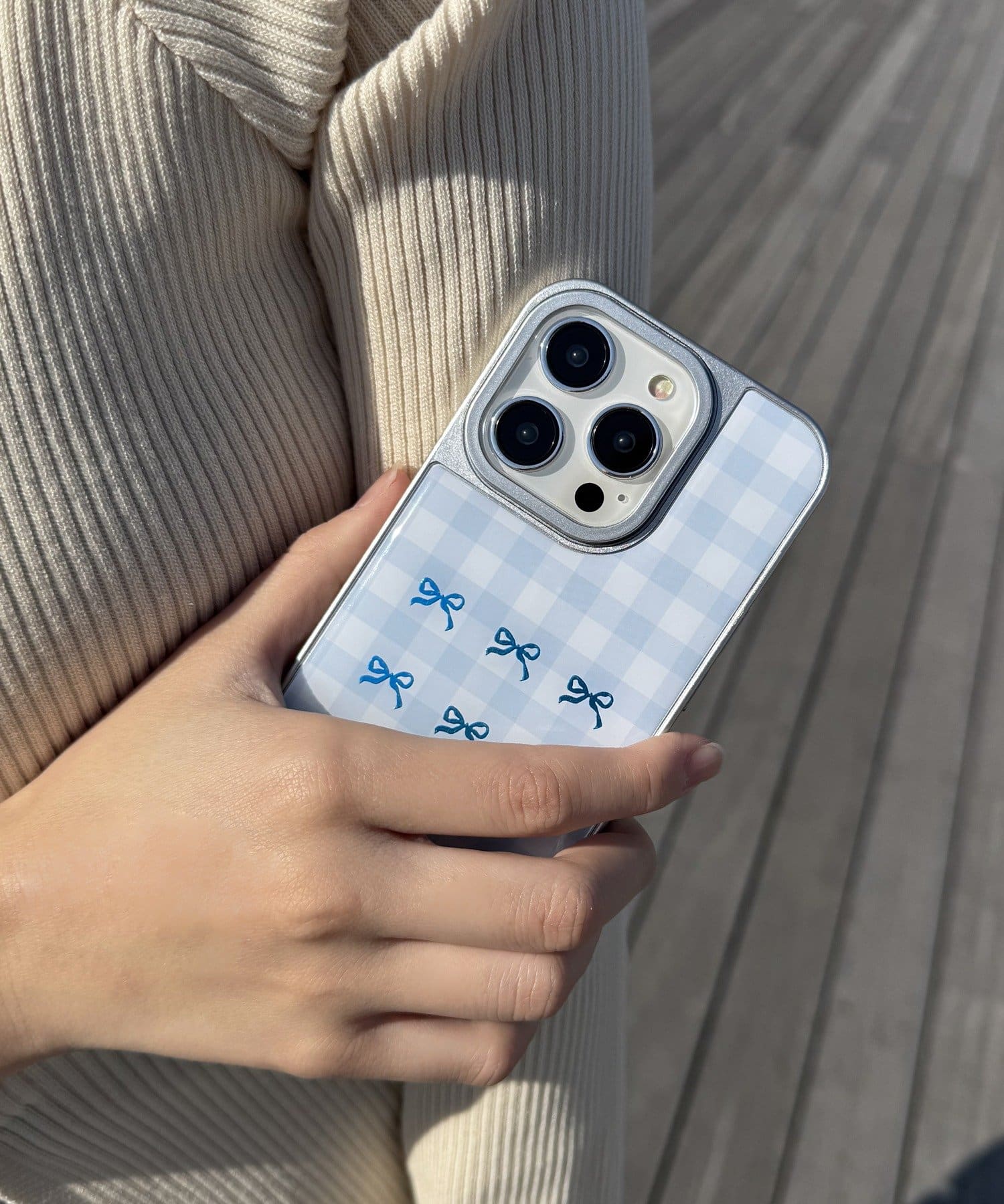 Lattice(ラティス) パターンスマホケース(iPhone15pro)