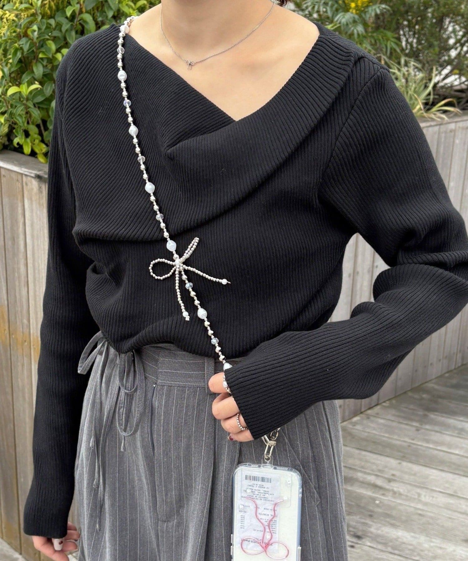 Lattice(ラティス) ビーズリボンマルチショルダー