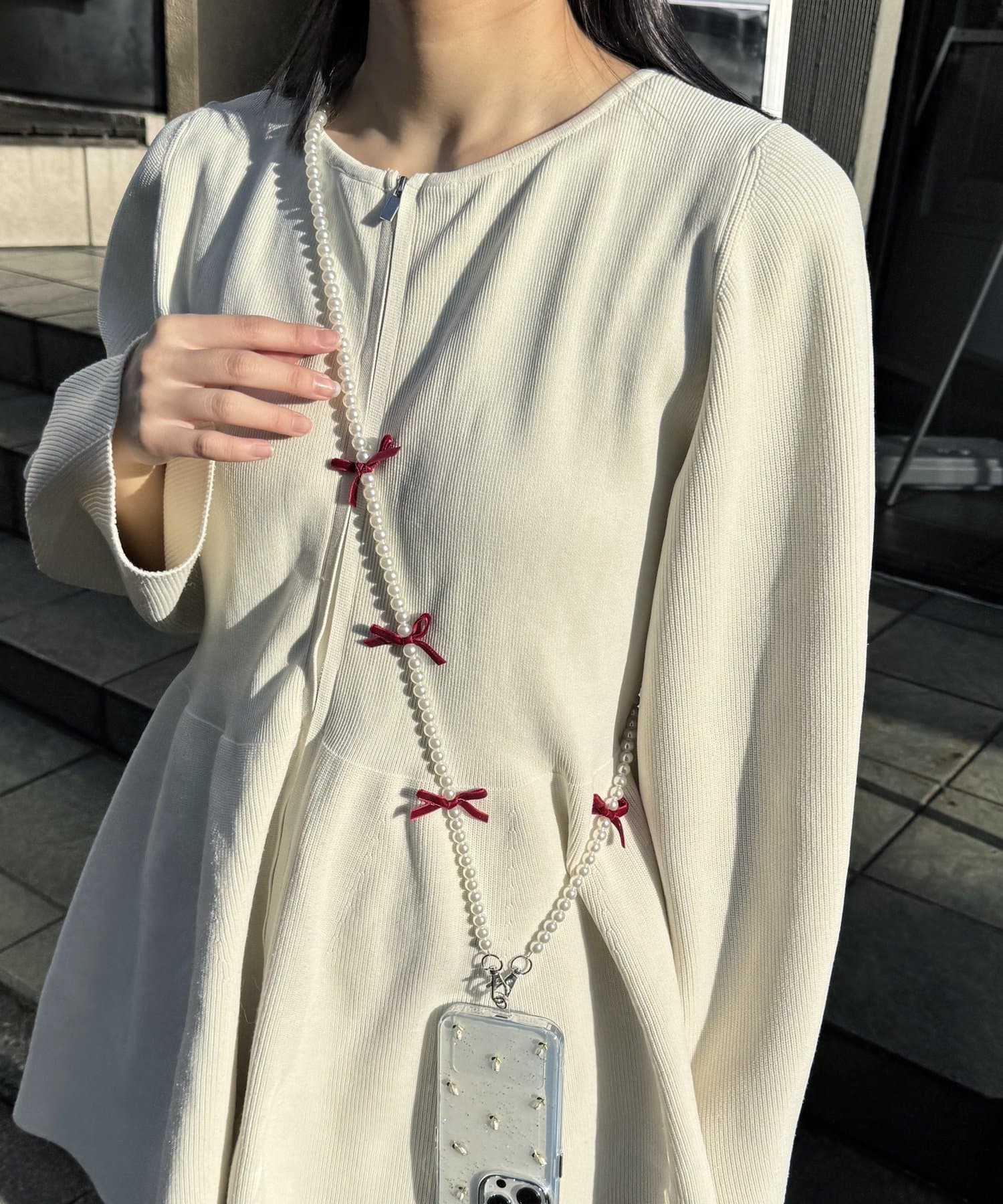 Lattice(ラティス) ベロアリボンマルチショルダー