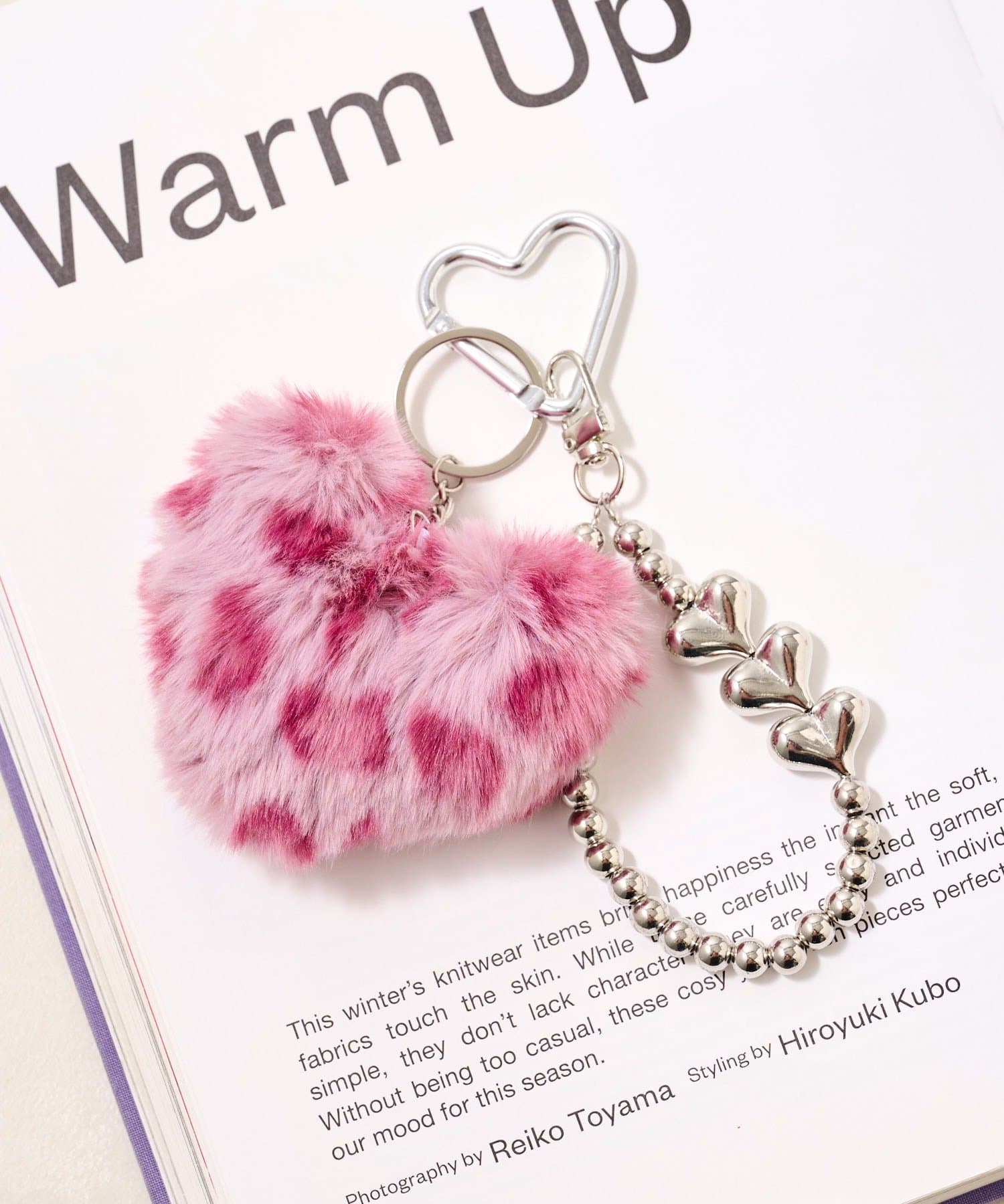 Lattice(ラティス) レオパードエコファーハートチャーム