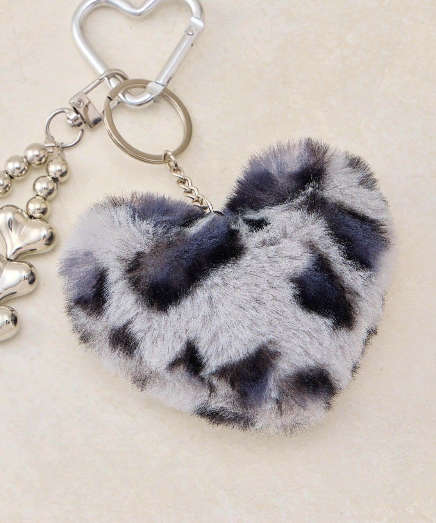 Lattice(ラティス) レオパードエコファーハートチャーム