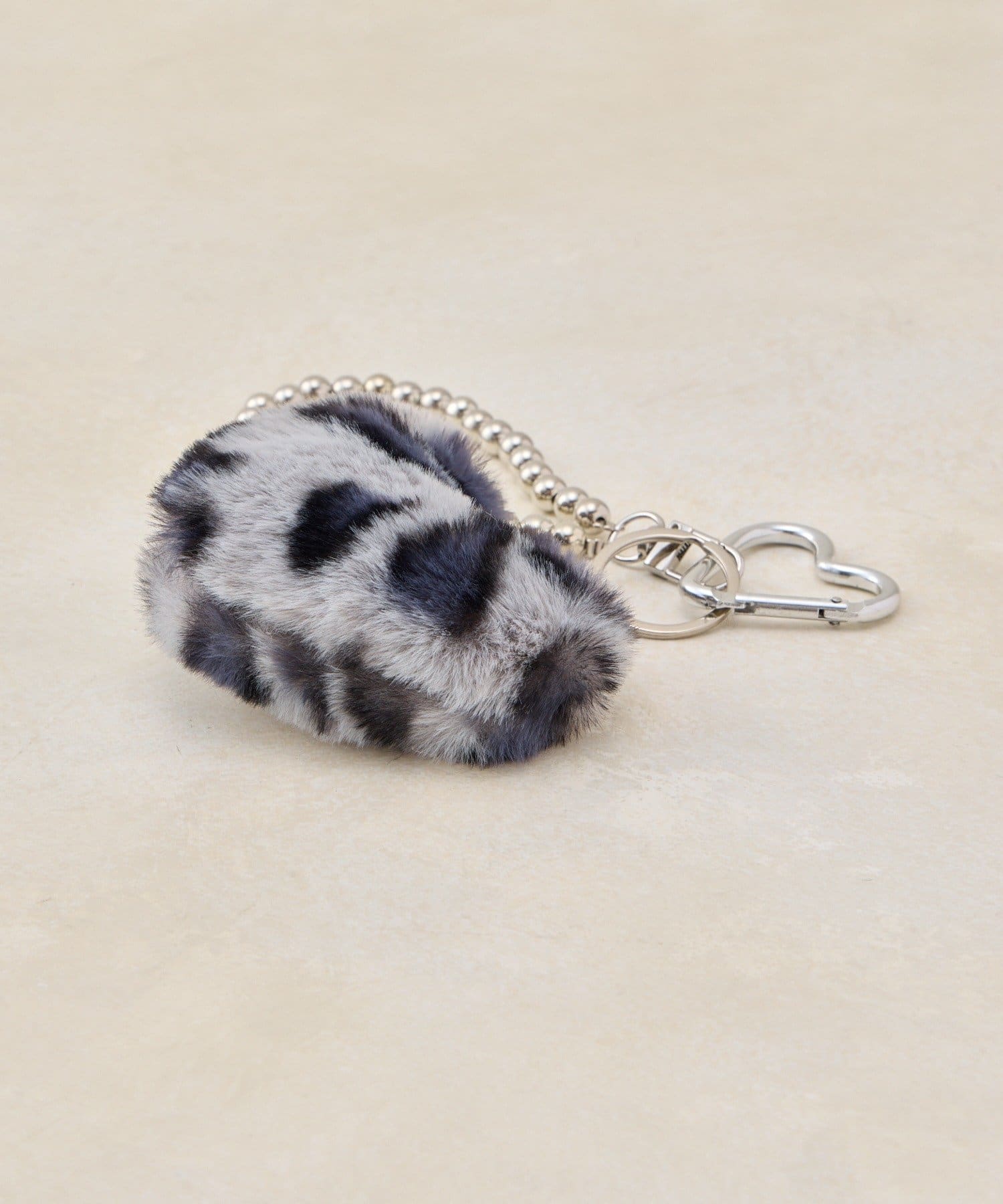 Lattice(ラティス) レオパードエコファーハートチャーム