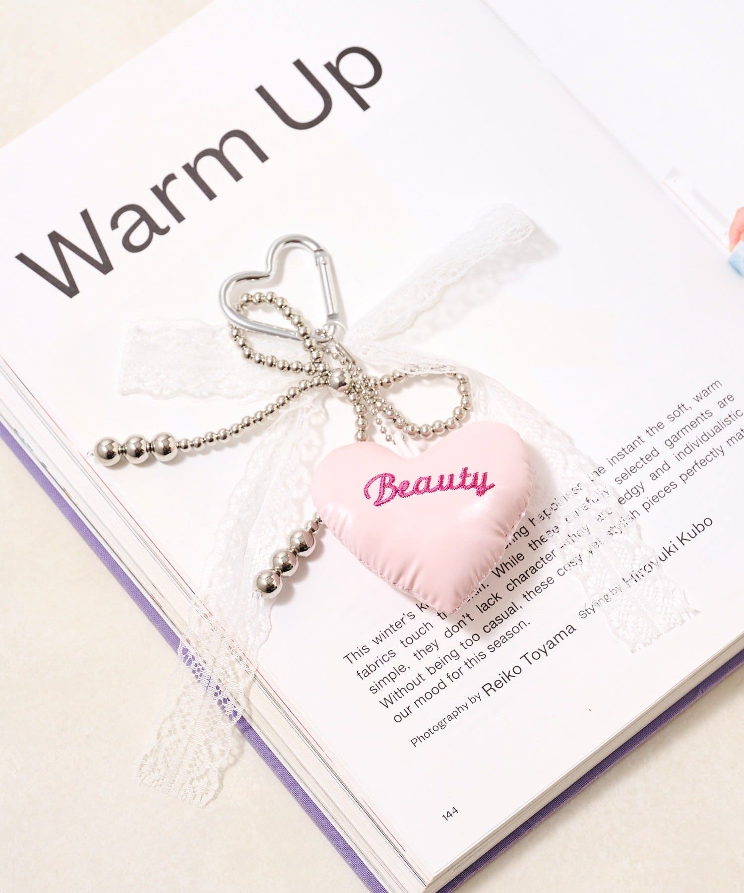 Lattice(ラティス) レースリボンハートチャーム