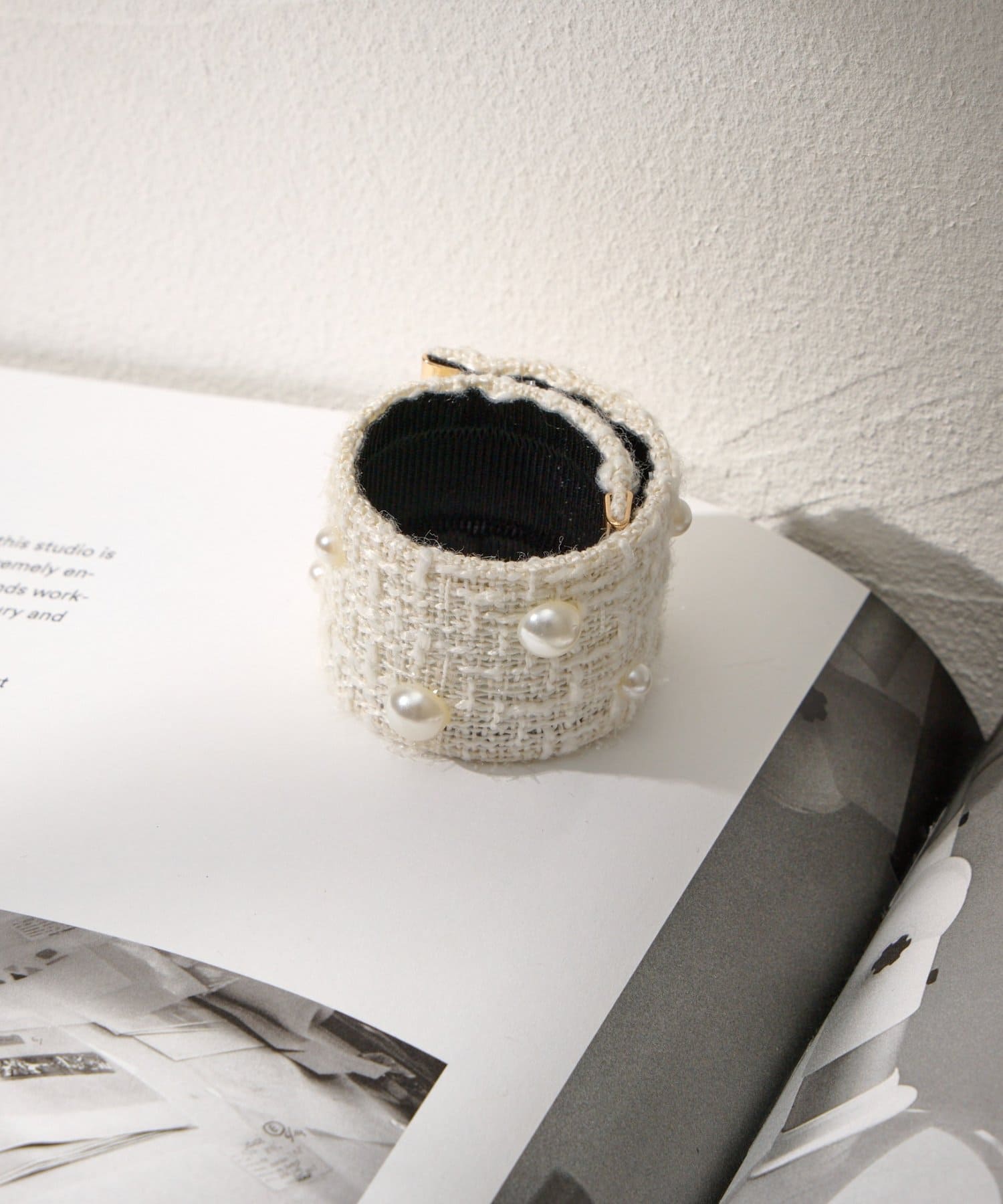 Lattice(ラティス) ツイードロールカフ