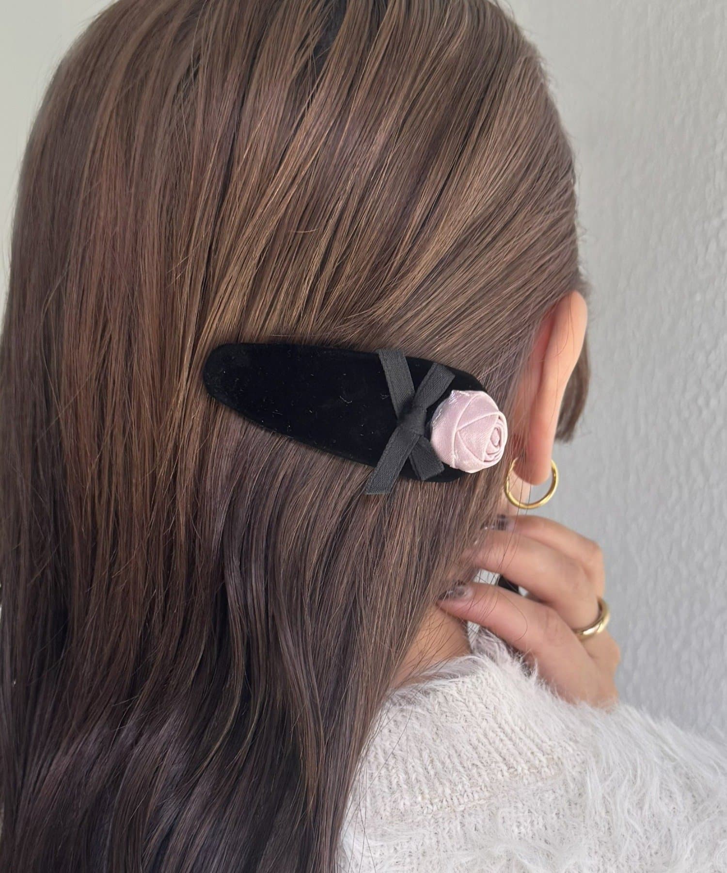 Lattice(ラティス) ベロアフラワーパッチンピン