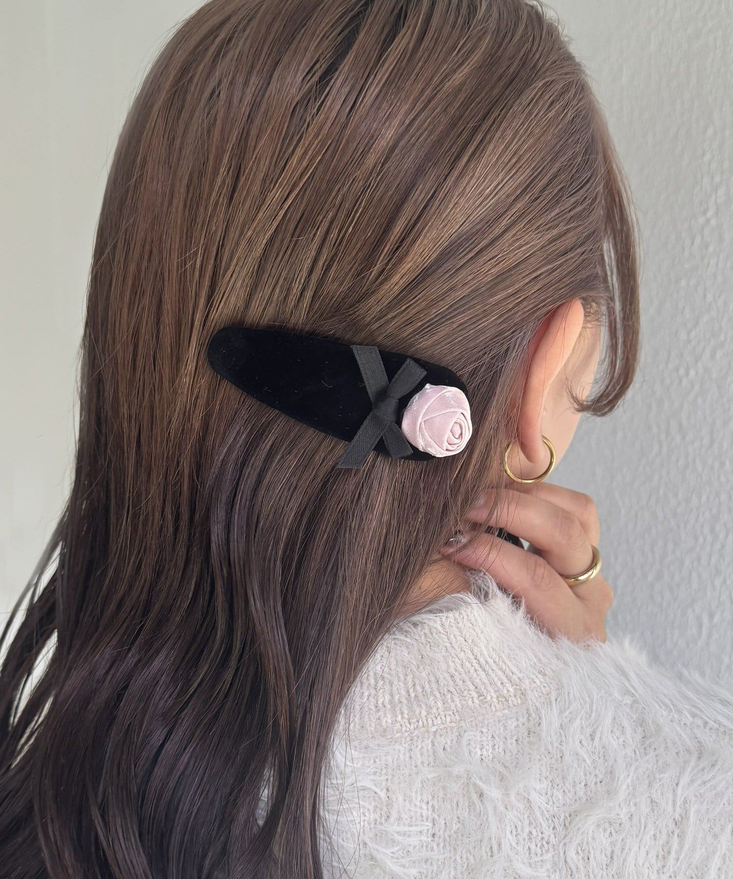 Lattice(ラティス) ベロアフラワーパッチンピン