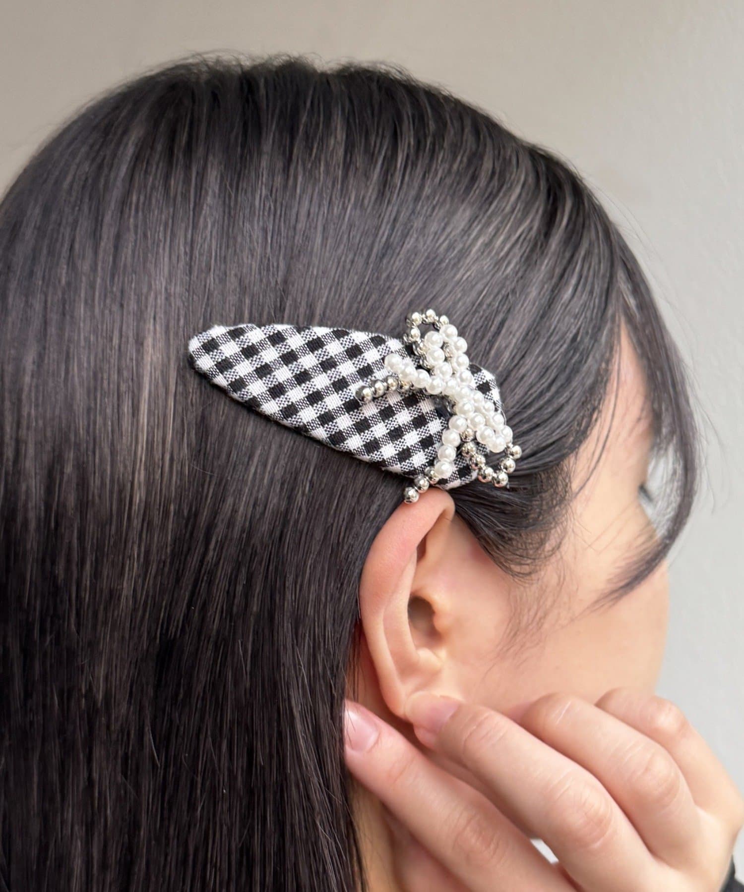 Lattice(ラティス) ギンガムチェックパッチンピンセット(3P)