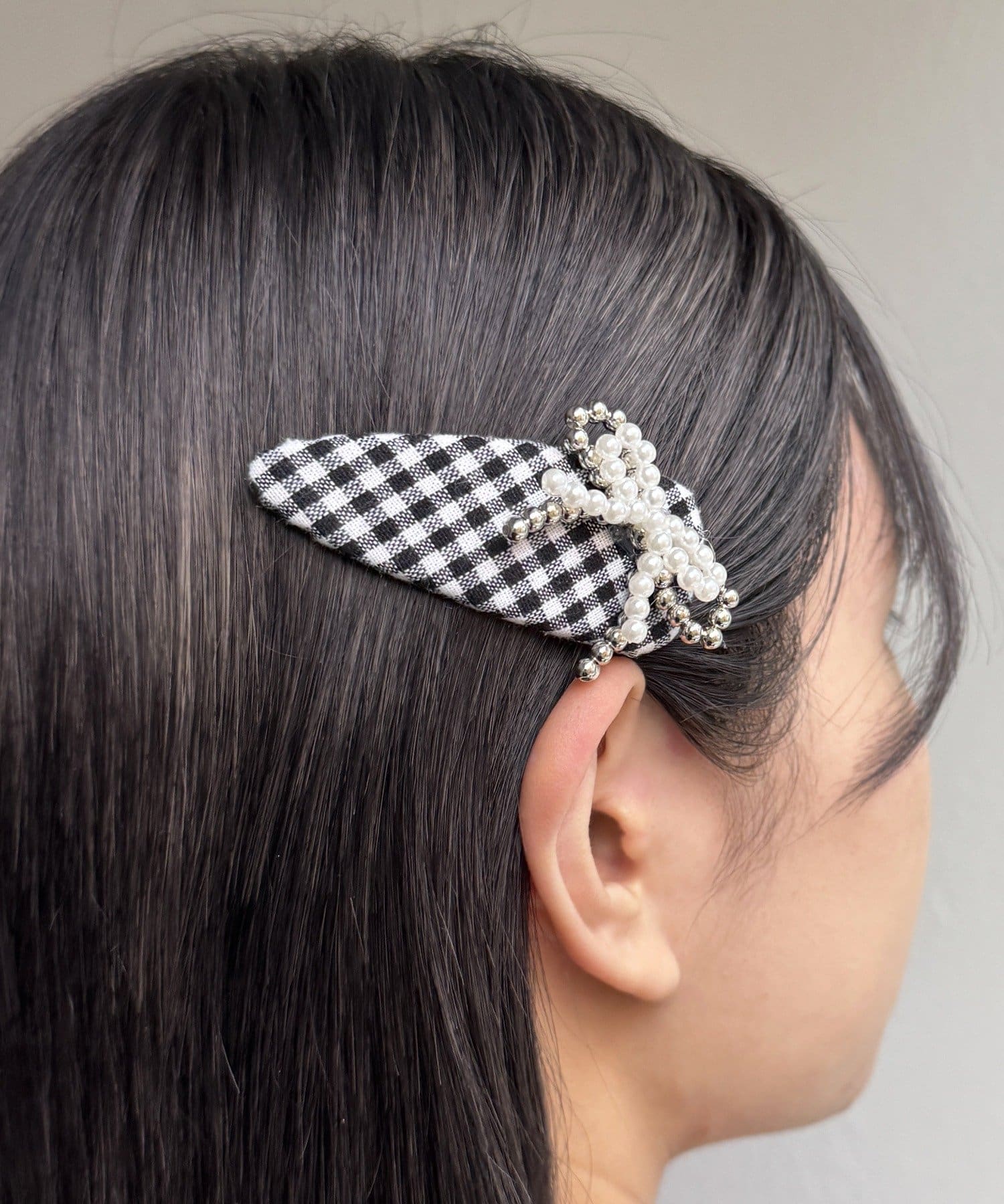 Lattice(ラティス) ギンガムチェックパッチンピンセット(3P)