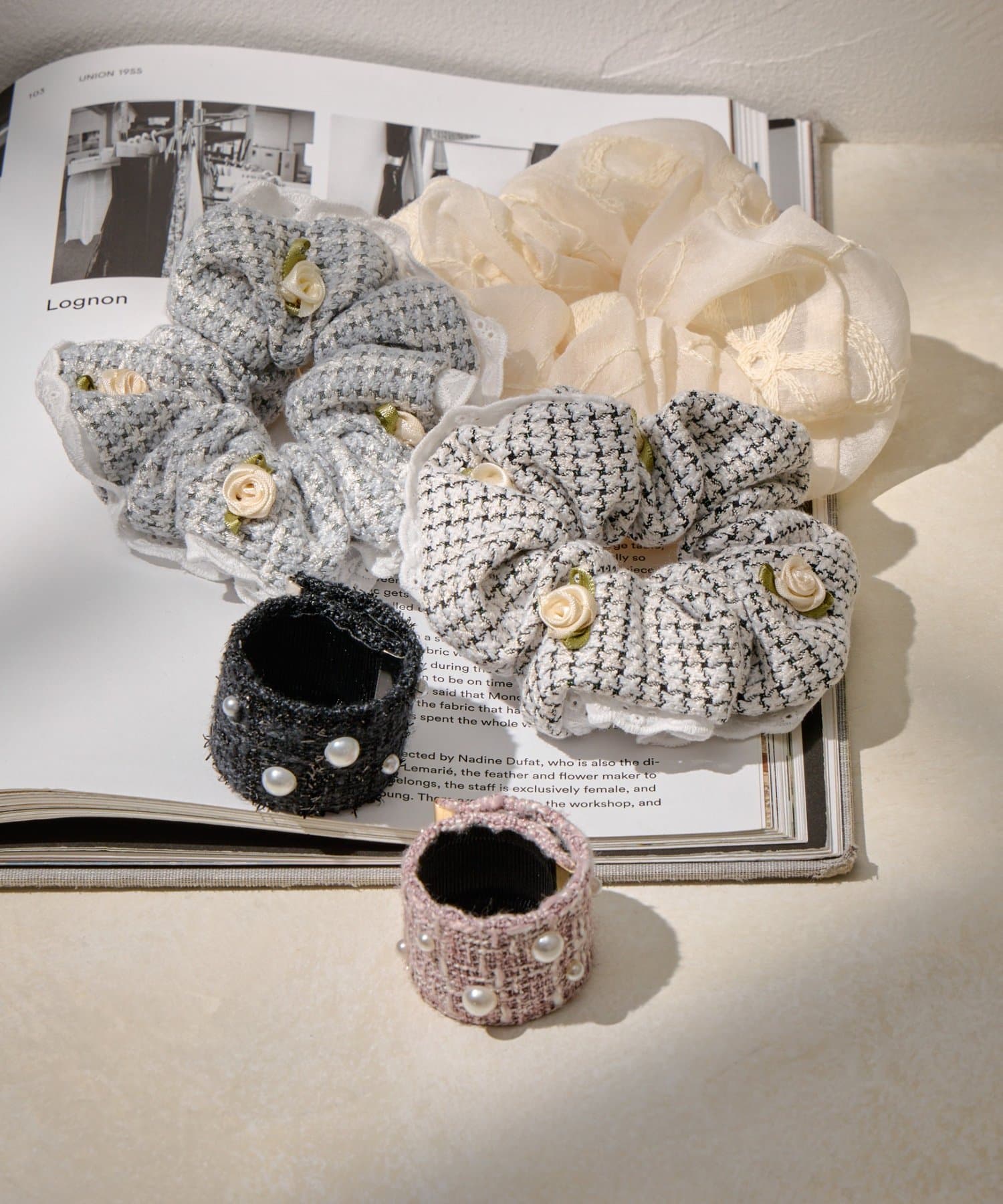 Lattice(ラティス) 刺繍シュシュ