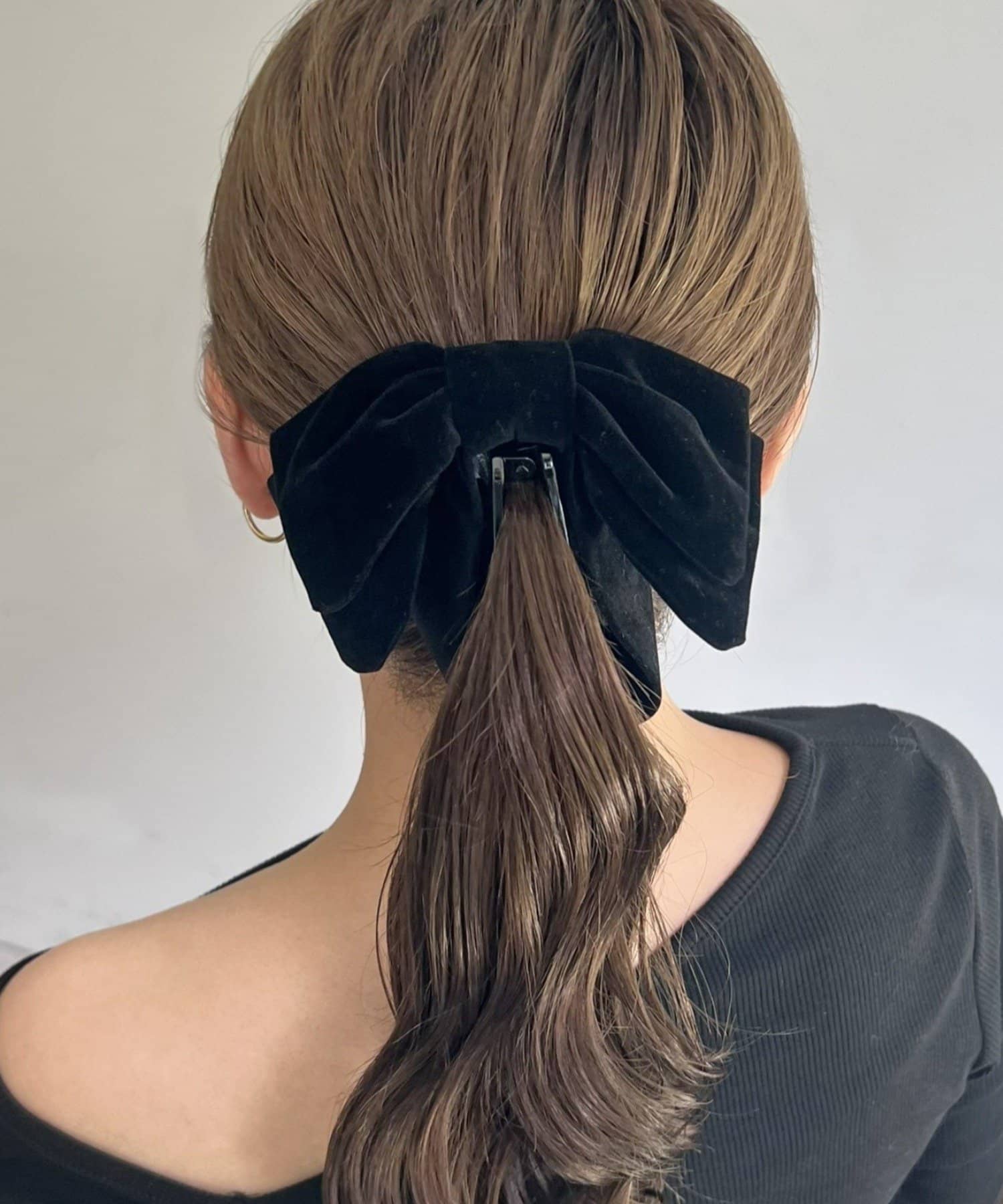 Lattice(ラティス) 【keeco企画】【WEB限定】ベロアリボンバナナクリップ