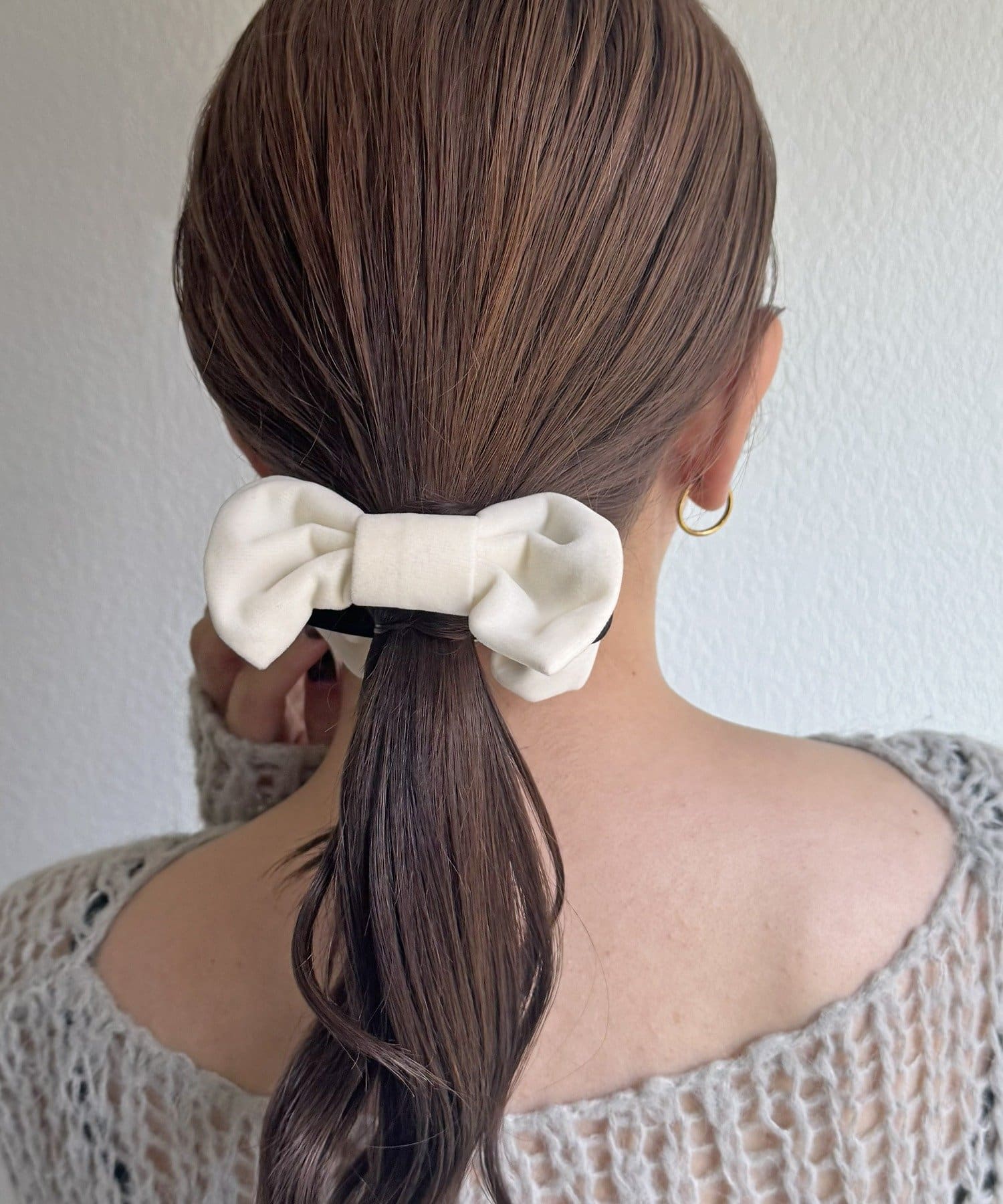 Lattice(ラティス) 【新色追加/12/15～販売開始】【keeco企画】ベロアリボンテールクリップ