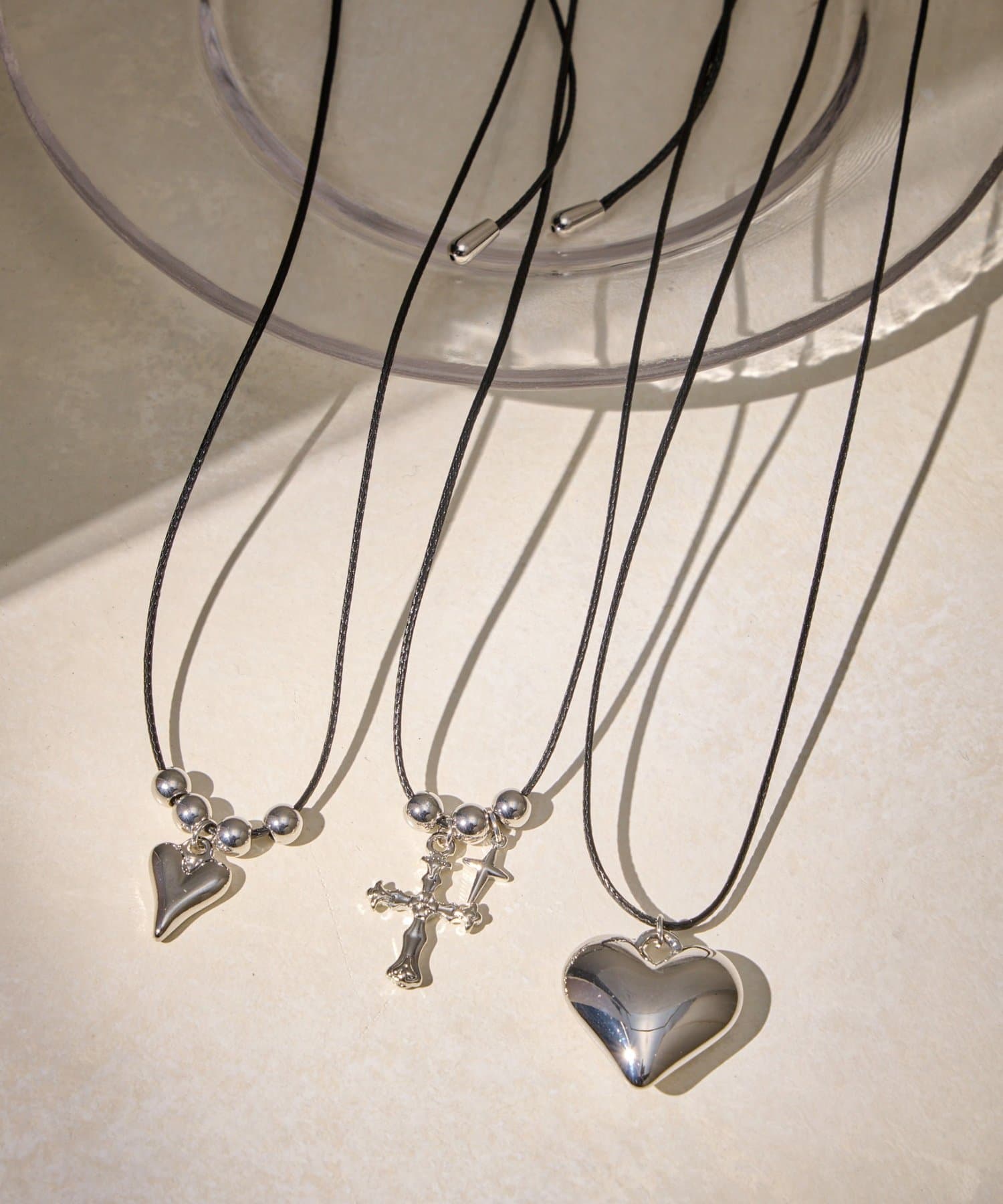 Lattice(ラティス) クロスコードネックレス