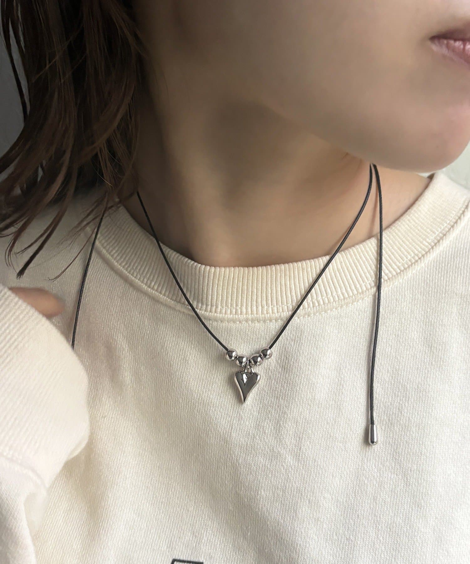 Lattice(ラティス) ハートコードネックレス