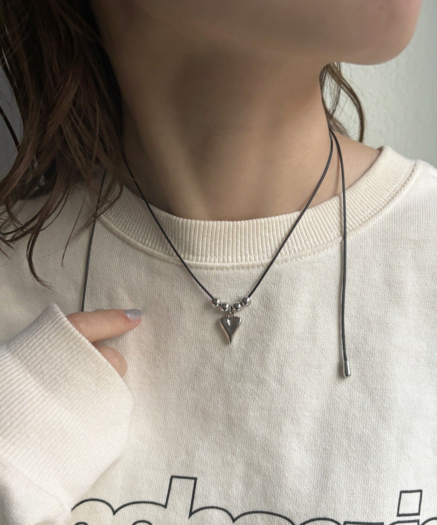 Lattice(ラティス) ハートコードネックレス