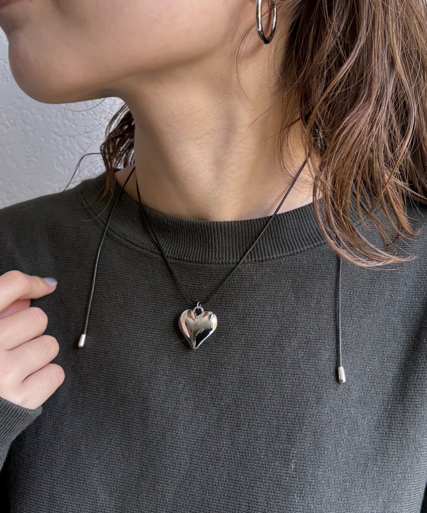 Lattice(ラティス) ハートコードネックレス